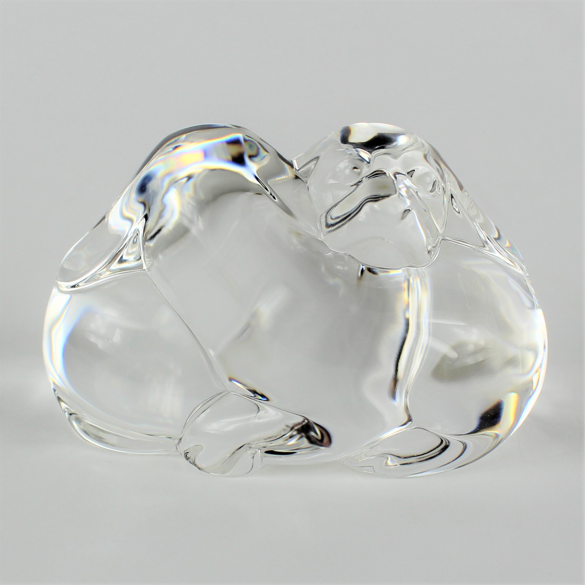 Steuben "Puppy Love" Figurine