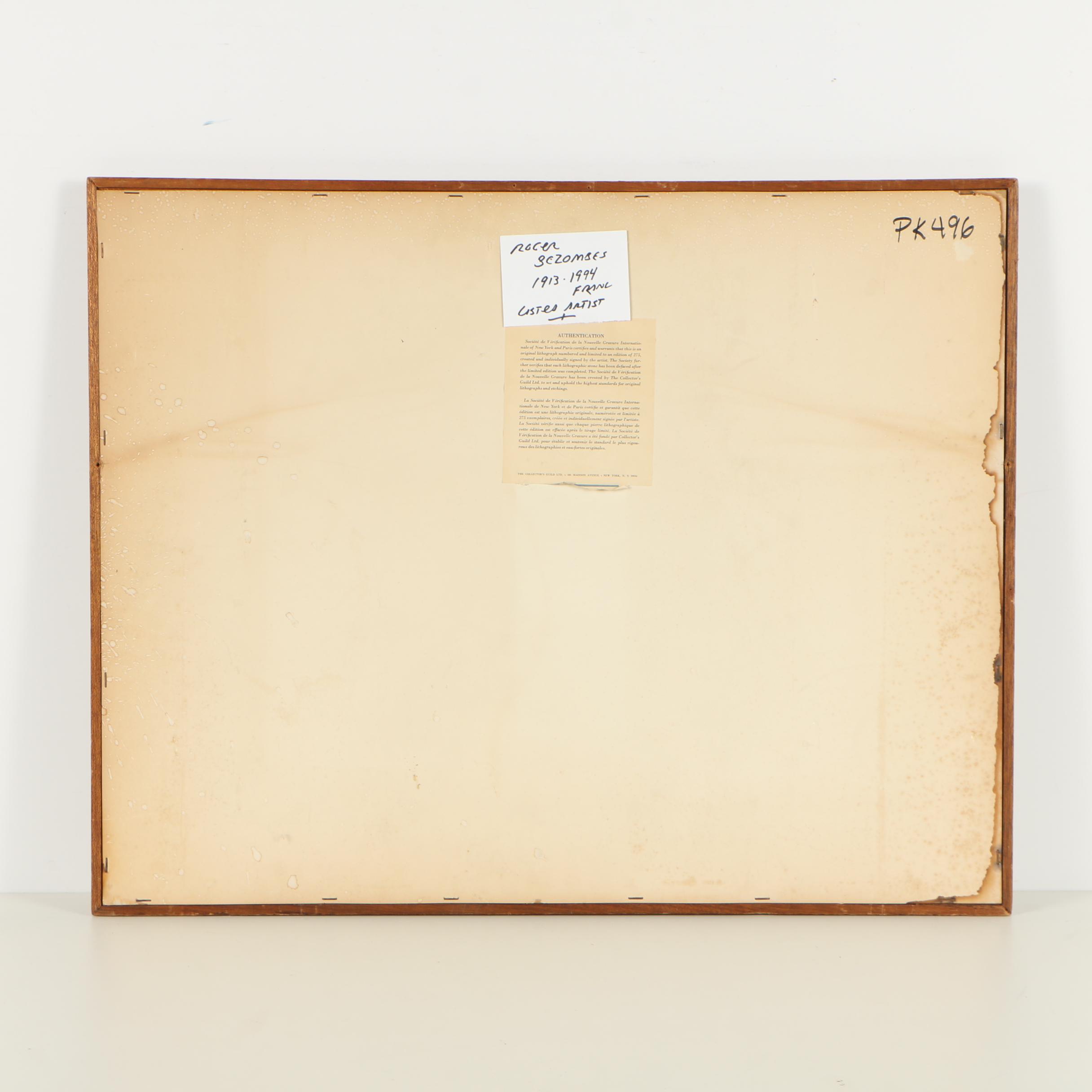 Roger Bezombes Limited Edition Color Lithograph