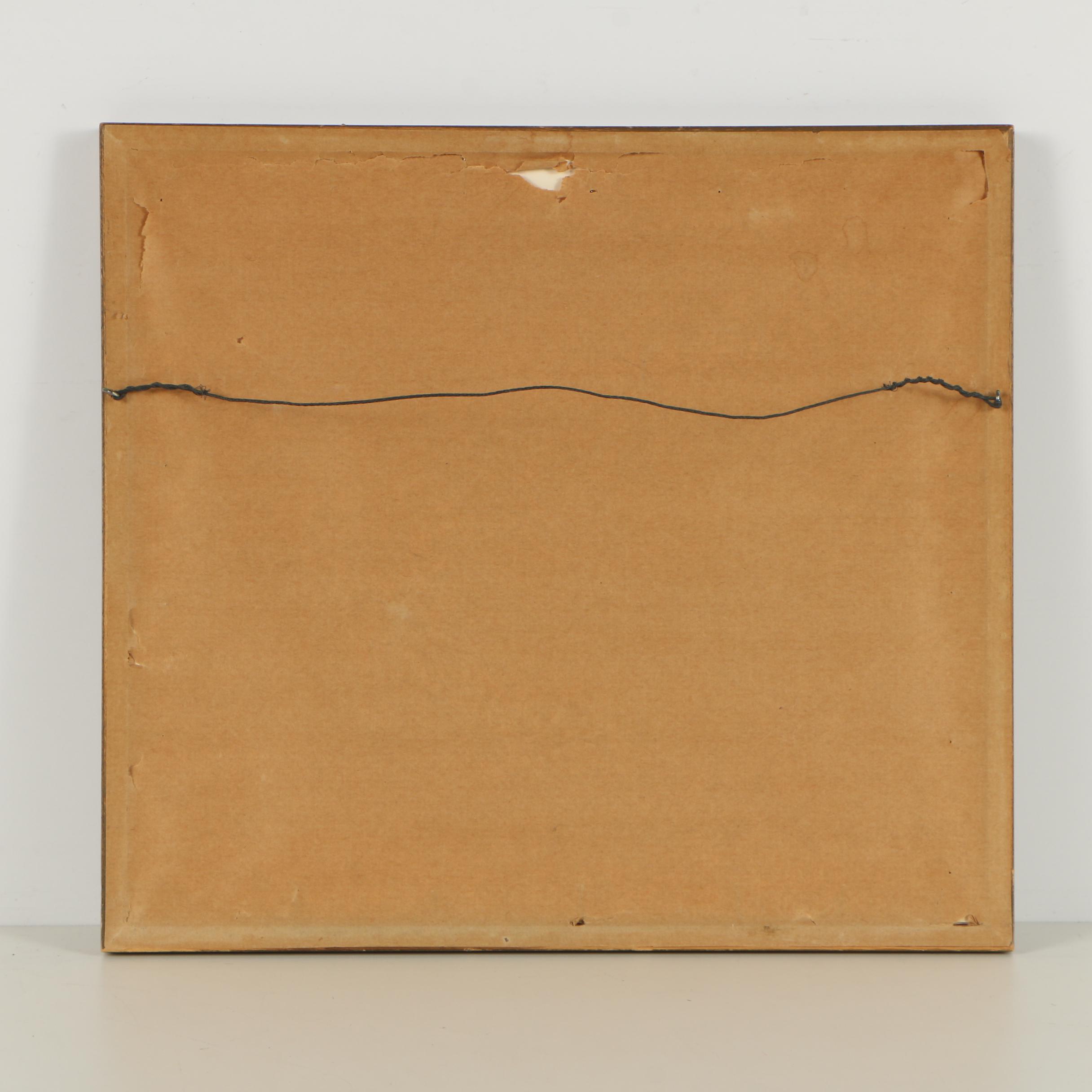 Leroy Color Etching of Village Scene