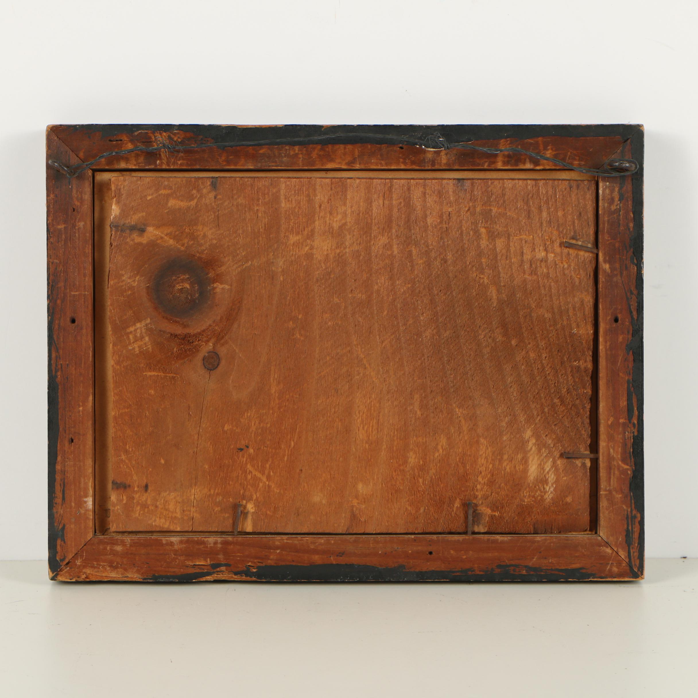 19th Century Gouache Painting on Silk