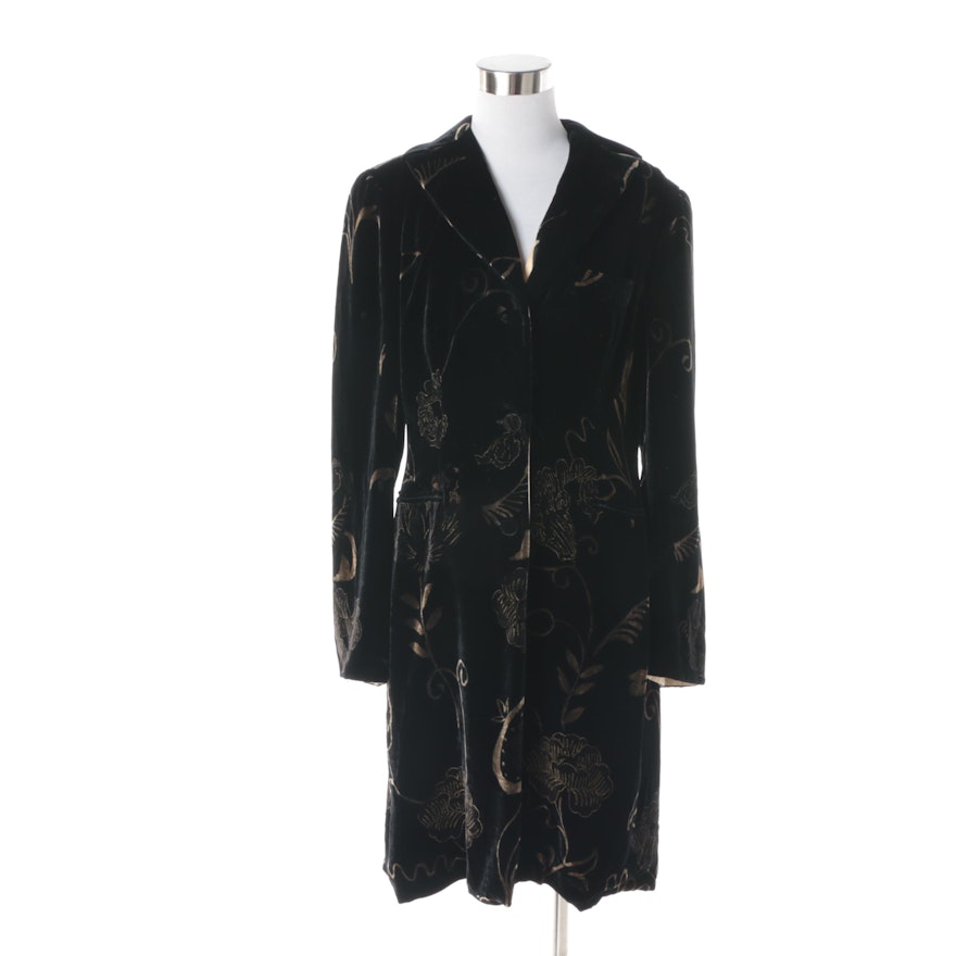 Women's Giorgio Armani Black Velvet Jacket