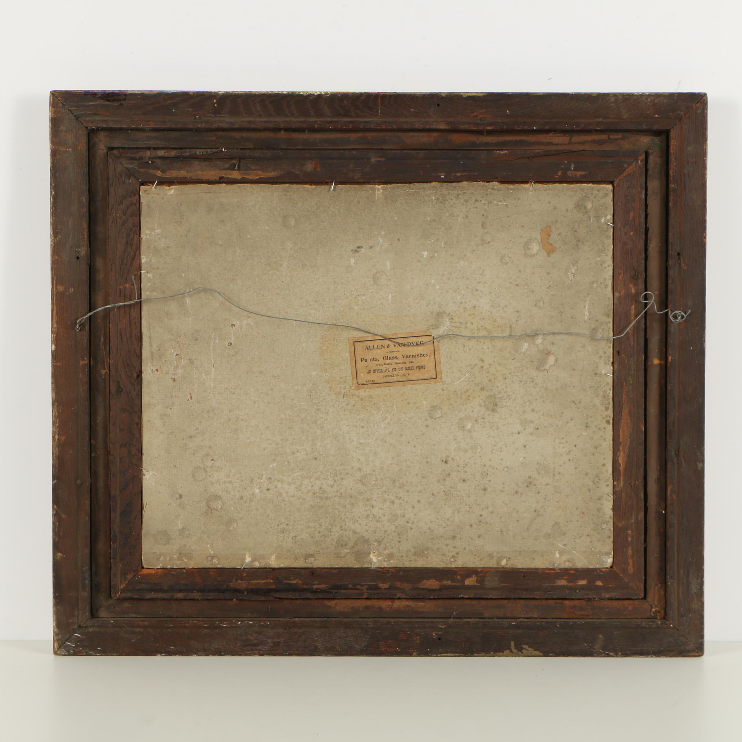 J. C. Spencer Oil Painting of Dog