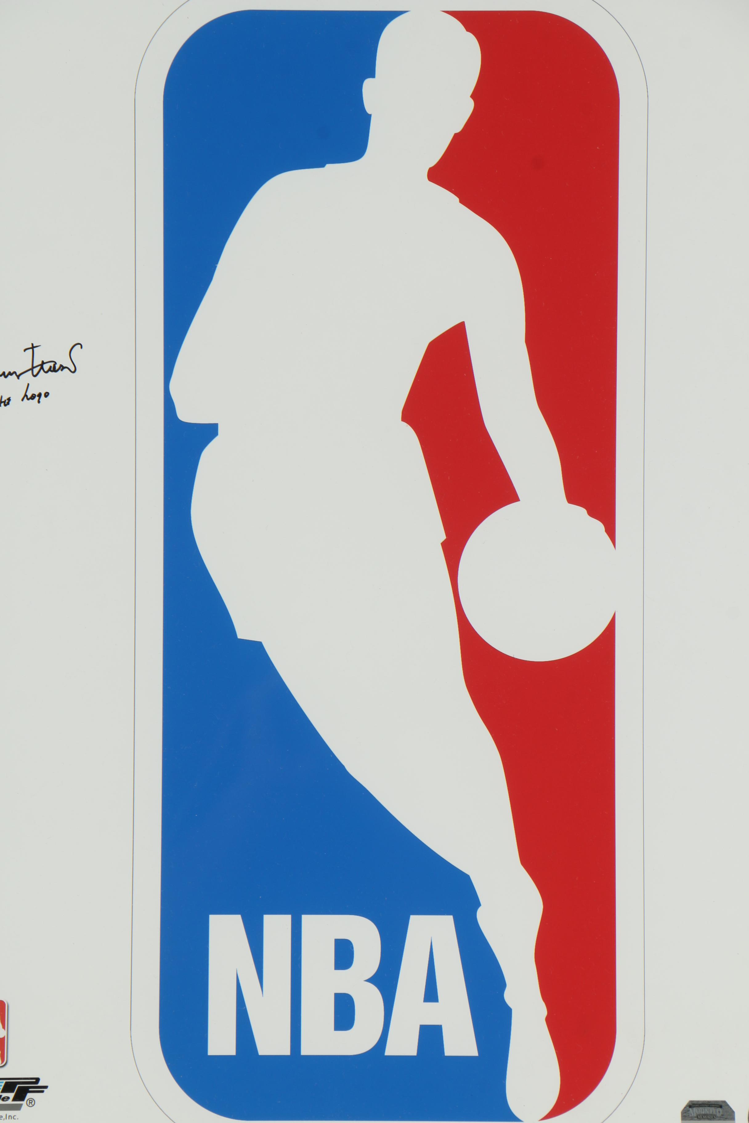 Jerry West "The Logo" Autographed NBA Poster