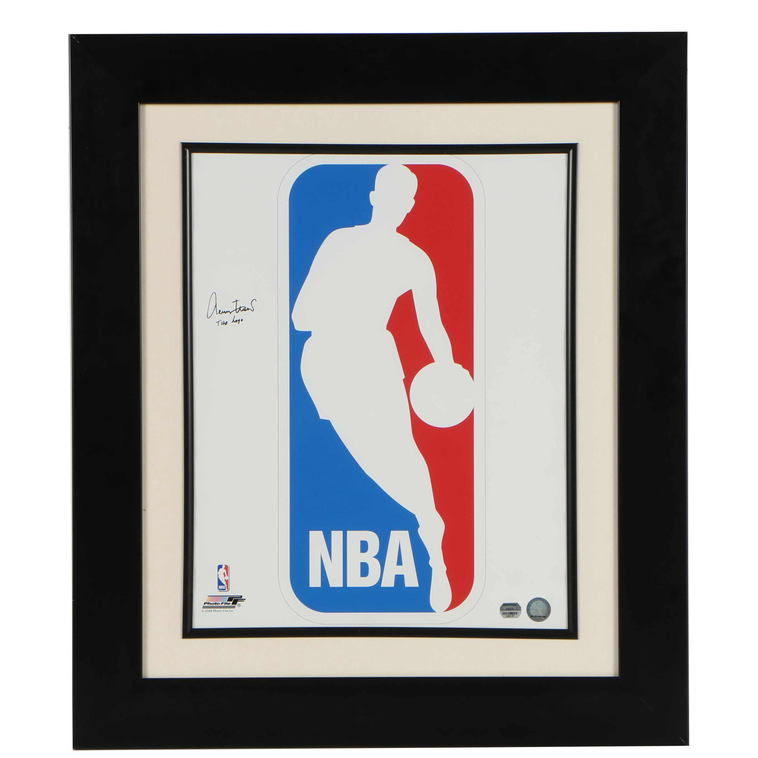 Jerry West "The Logo" Autographed NBA Poster