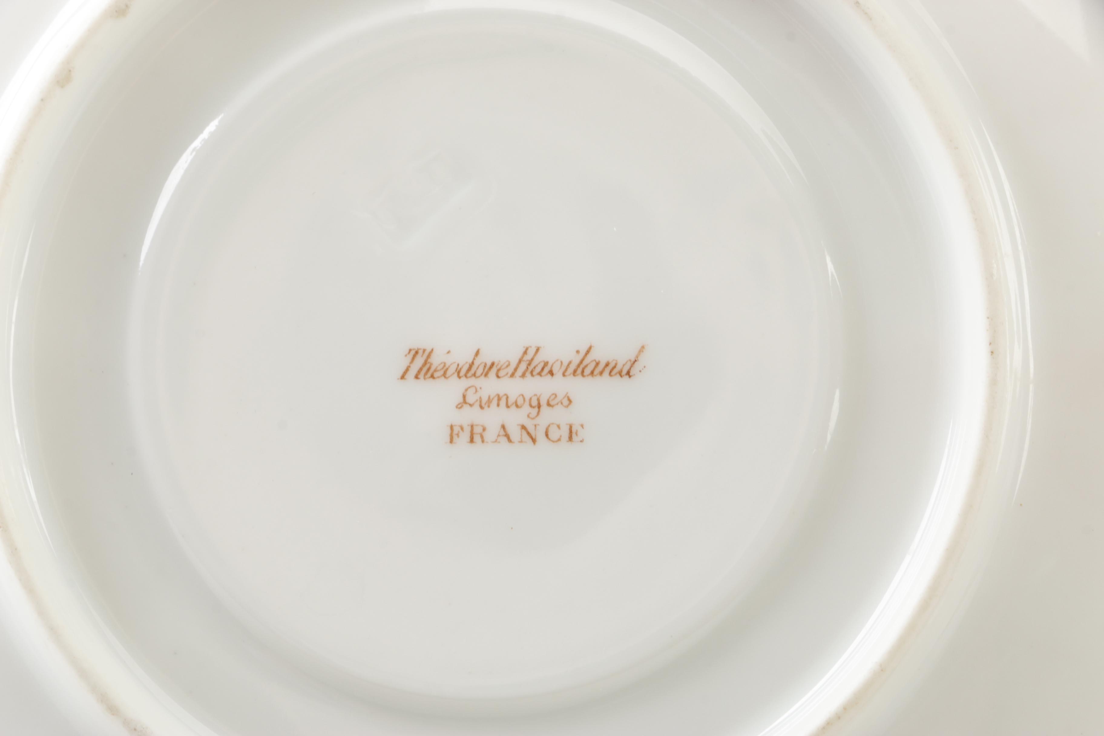 Vintage Hobbyist Painted Theodore Haviland Limoges Cup and Saucer