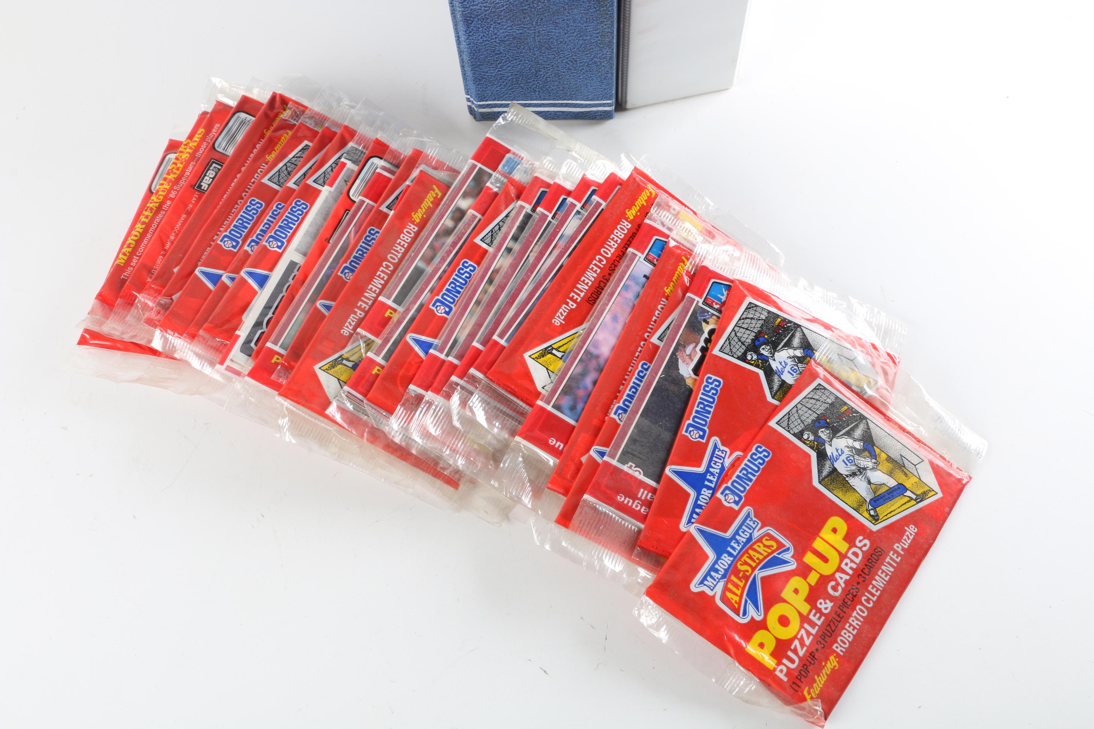 Mid-1980s Baseball Cards Including Donruss Pop-Up Puzzles