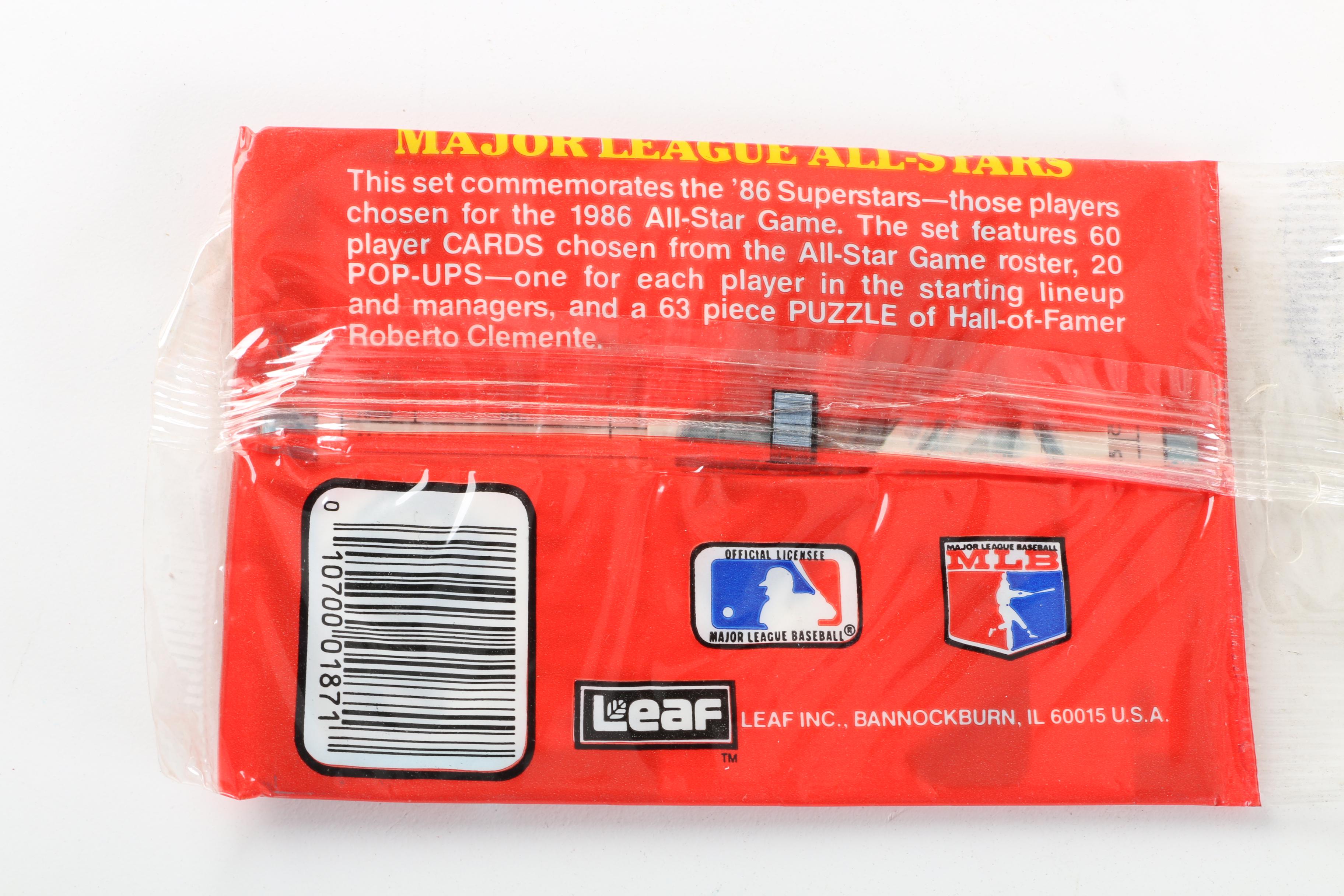 Mid-1980s Baseball Cards Including Donruss Pop-Up Puzzles