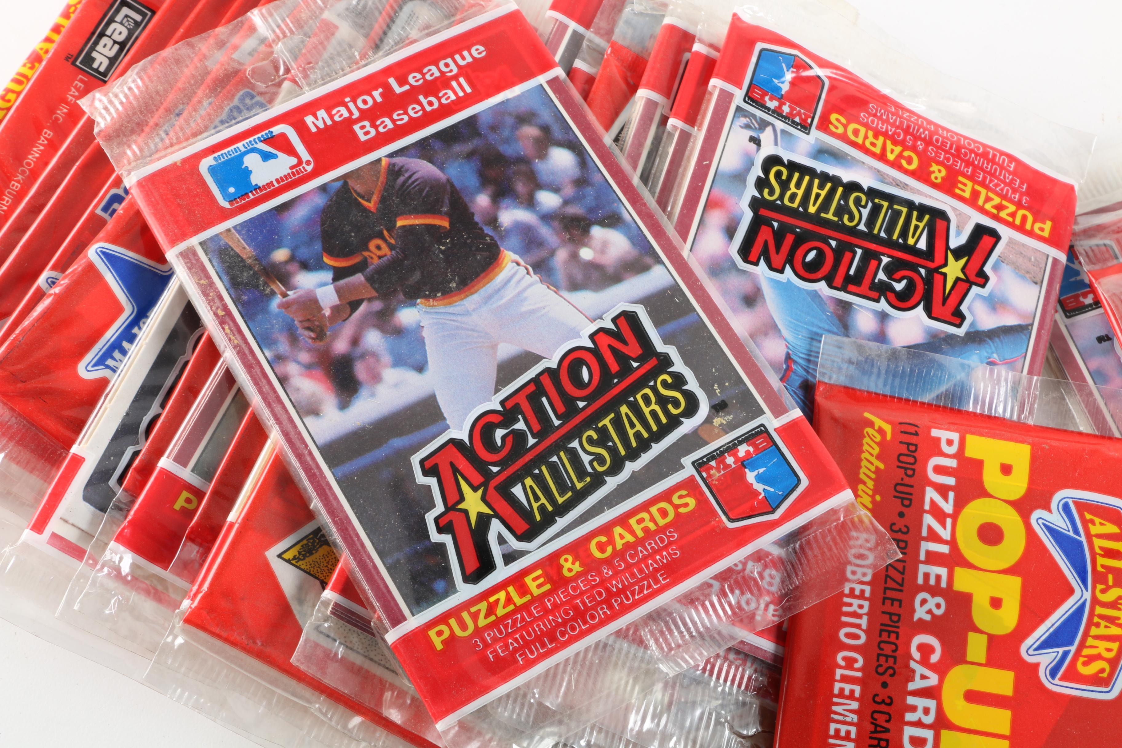 Mid-1980s Baseball Cards Including Donruss Pop-Up Puzzles