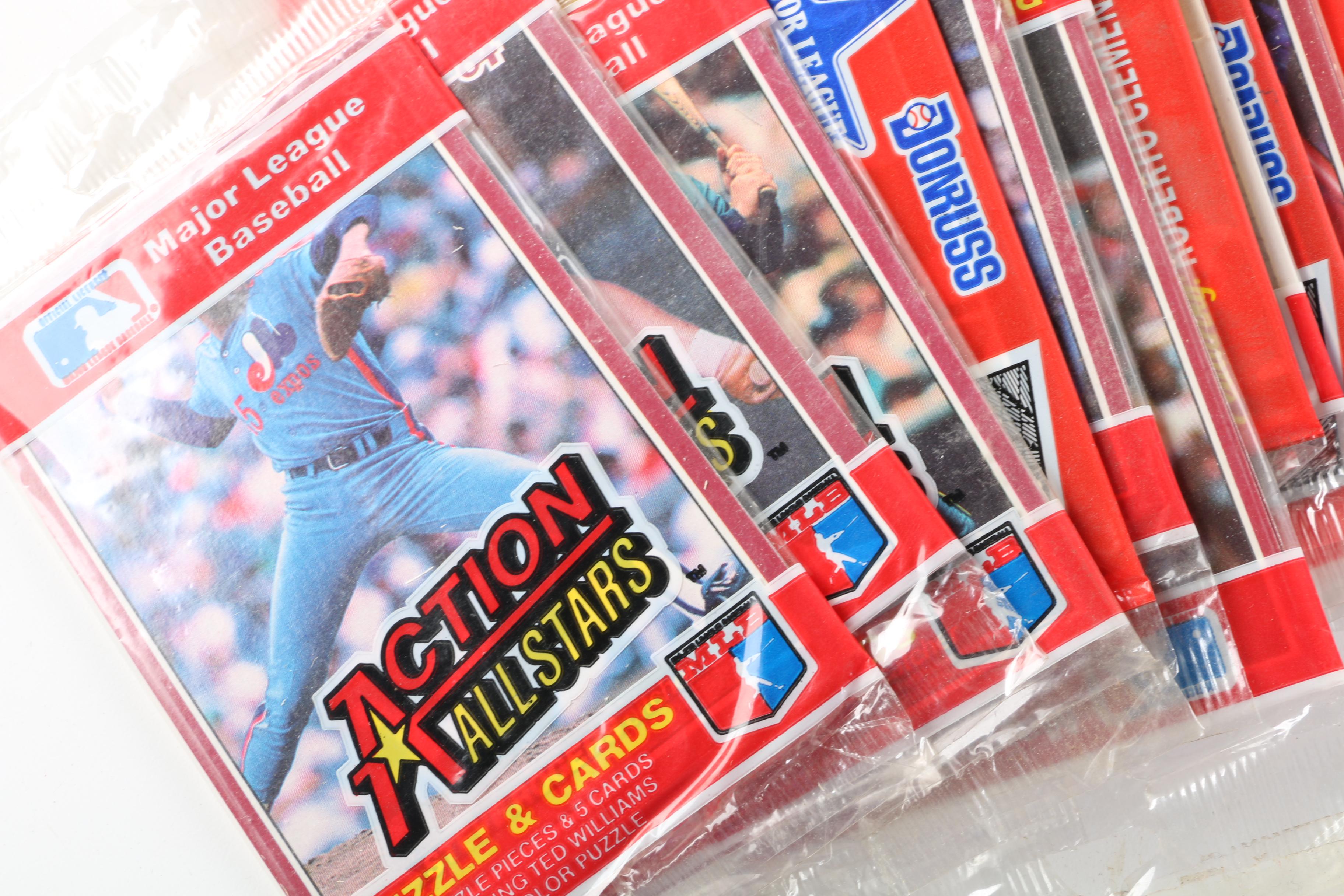 Mid-1980s Baseball Cards Including Donruss Pop-Up Puzzles