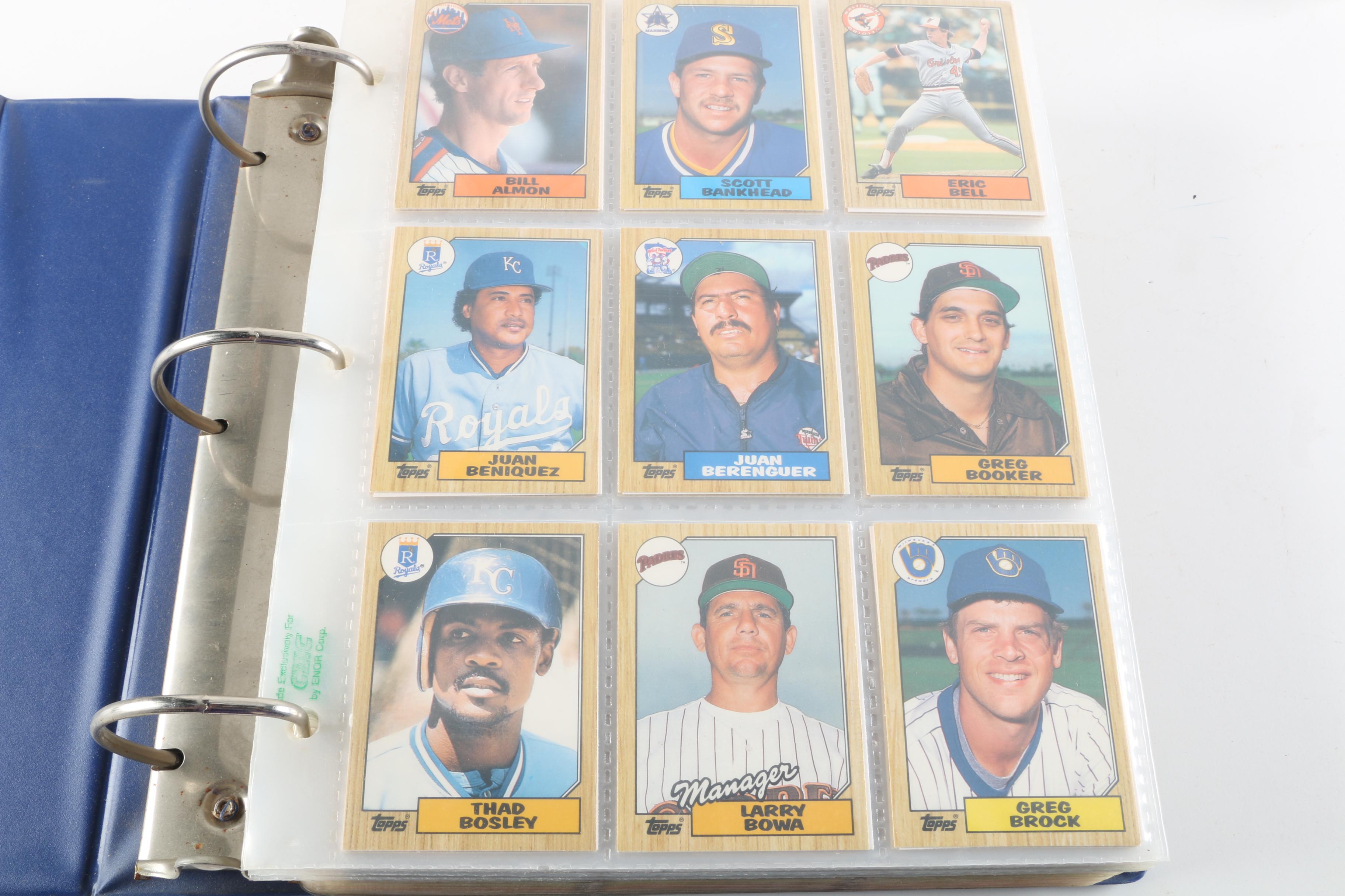 Mid-1980s Baseball Cards Including Donruss Pop-Up Puzzles
