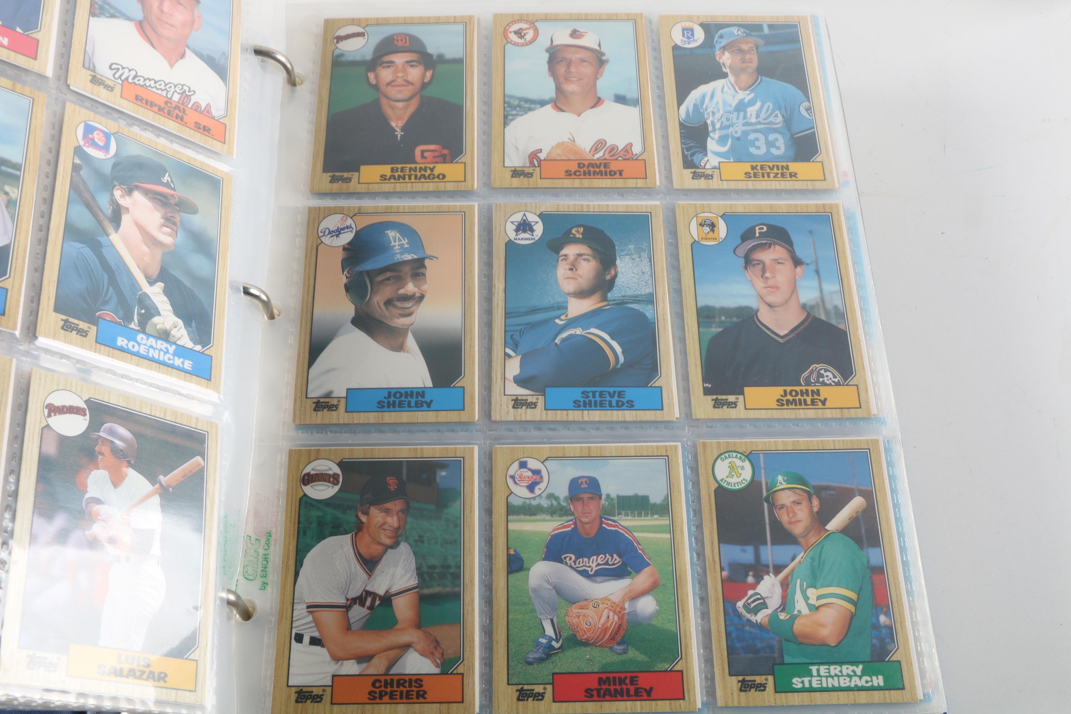 Mid-1980s Baseball Cards Including Donruss Pop-Up Puzzles