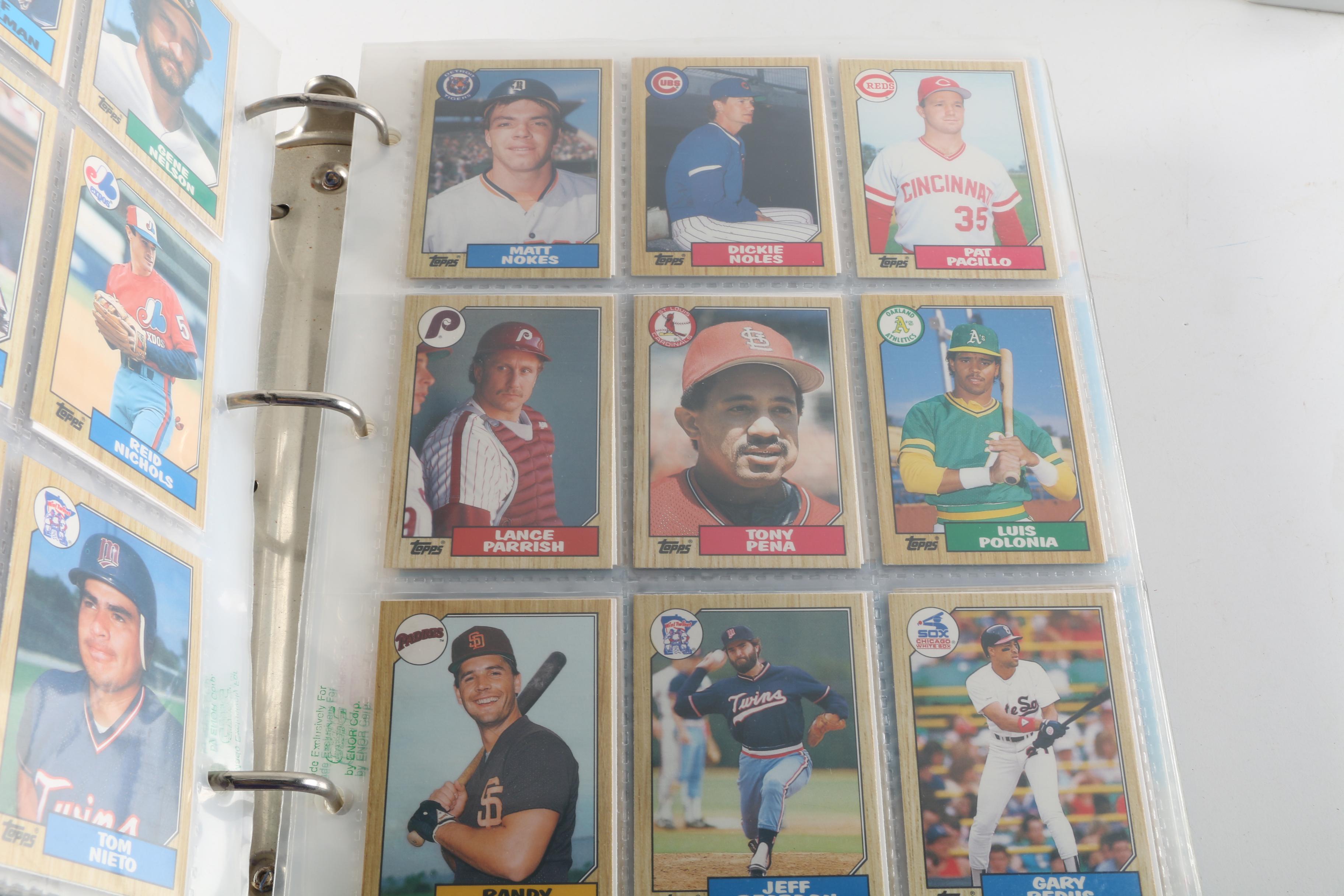 Mid-1980s Baseball Cards Including Donruss Pop-Up Puzzles