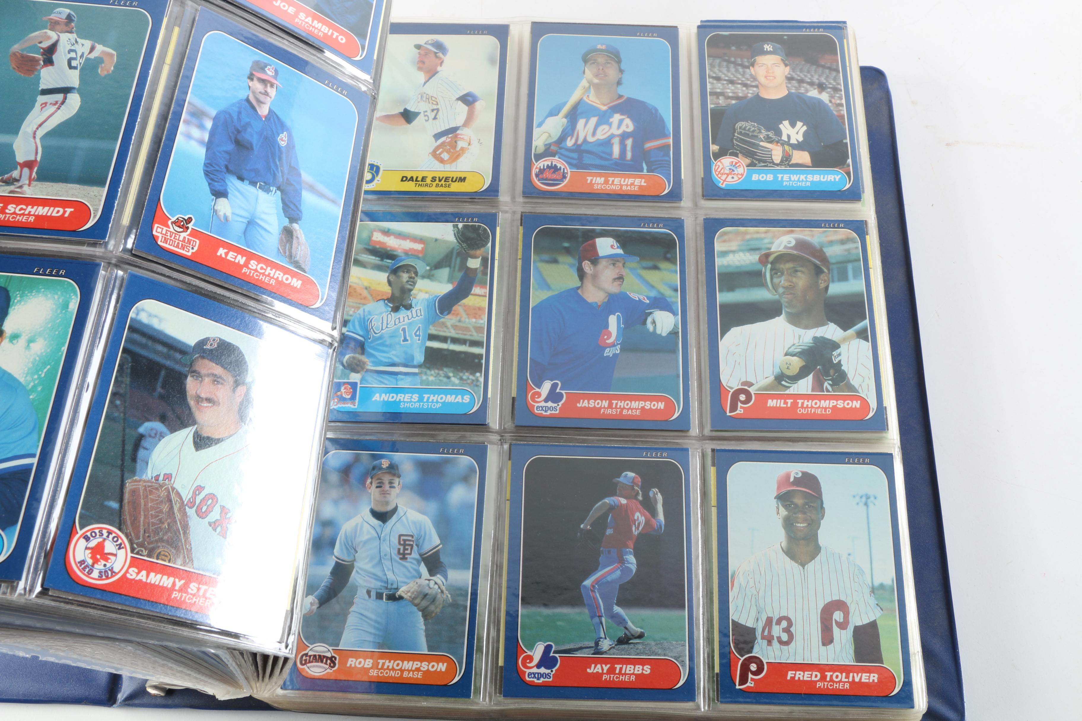 Mid-1980s Baseball Cards Including Donruss Pop-Up Puzzles