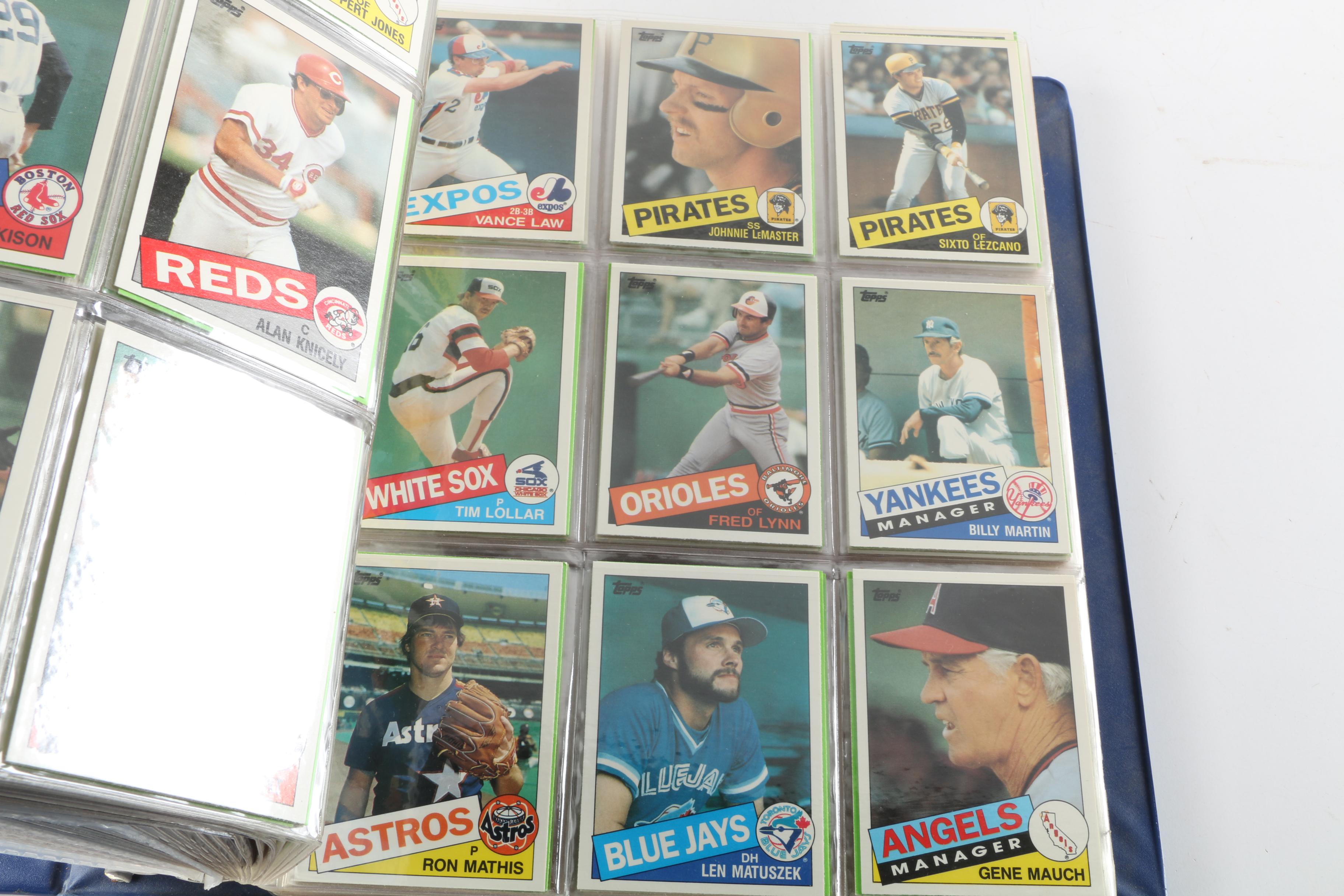 Mid-1980s Baseball Cards Including Donruss Pop-Up Puzzles