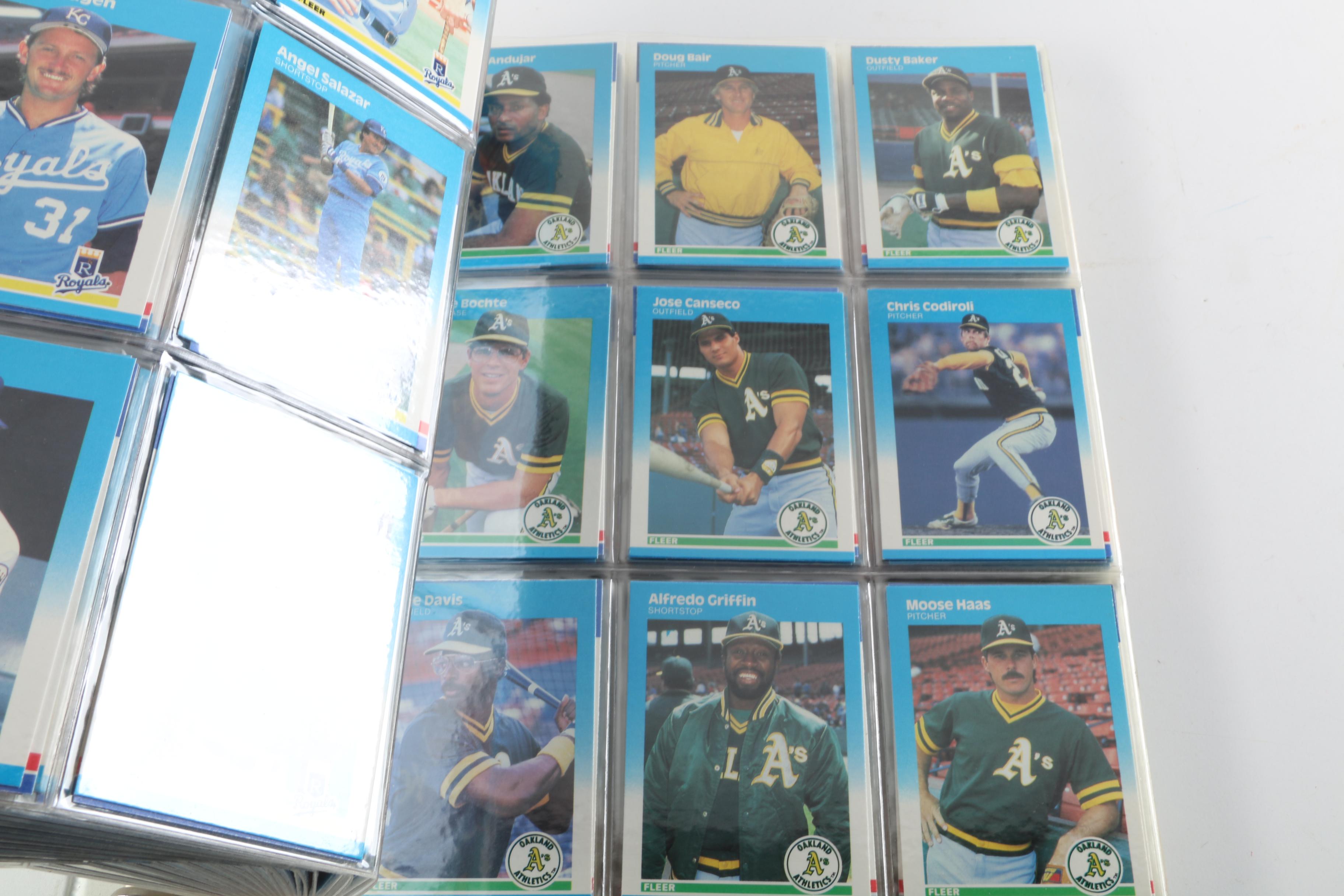 Mid-1980s Baseball Cards Including Donruss Pop-Up Puzzles