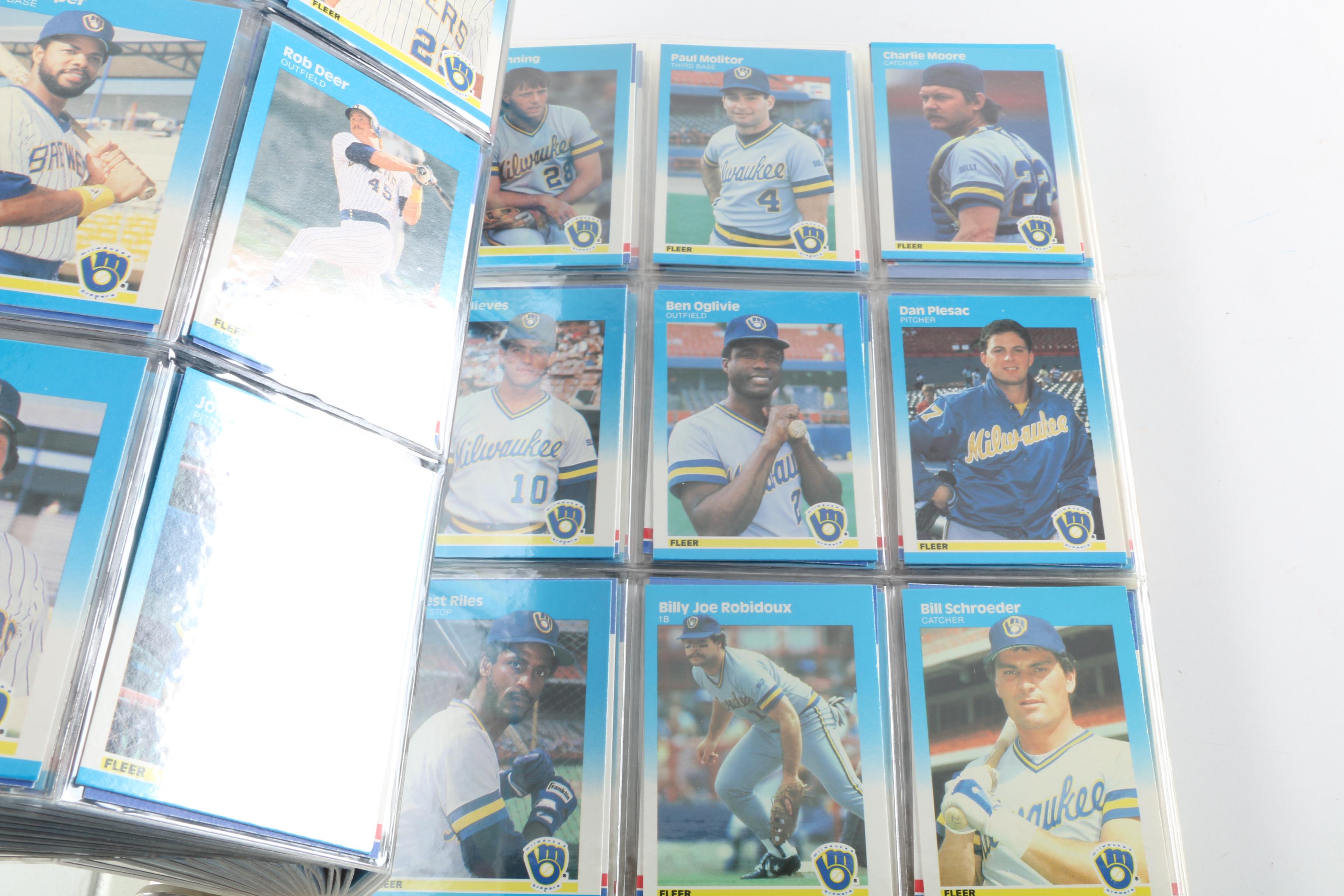Mid-1980s Baseball Cards Including Donruss Pop-Up Puzzles