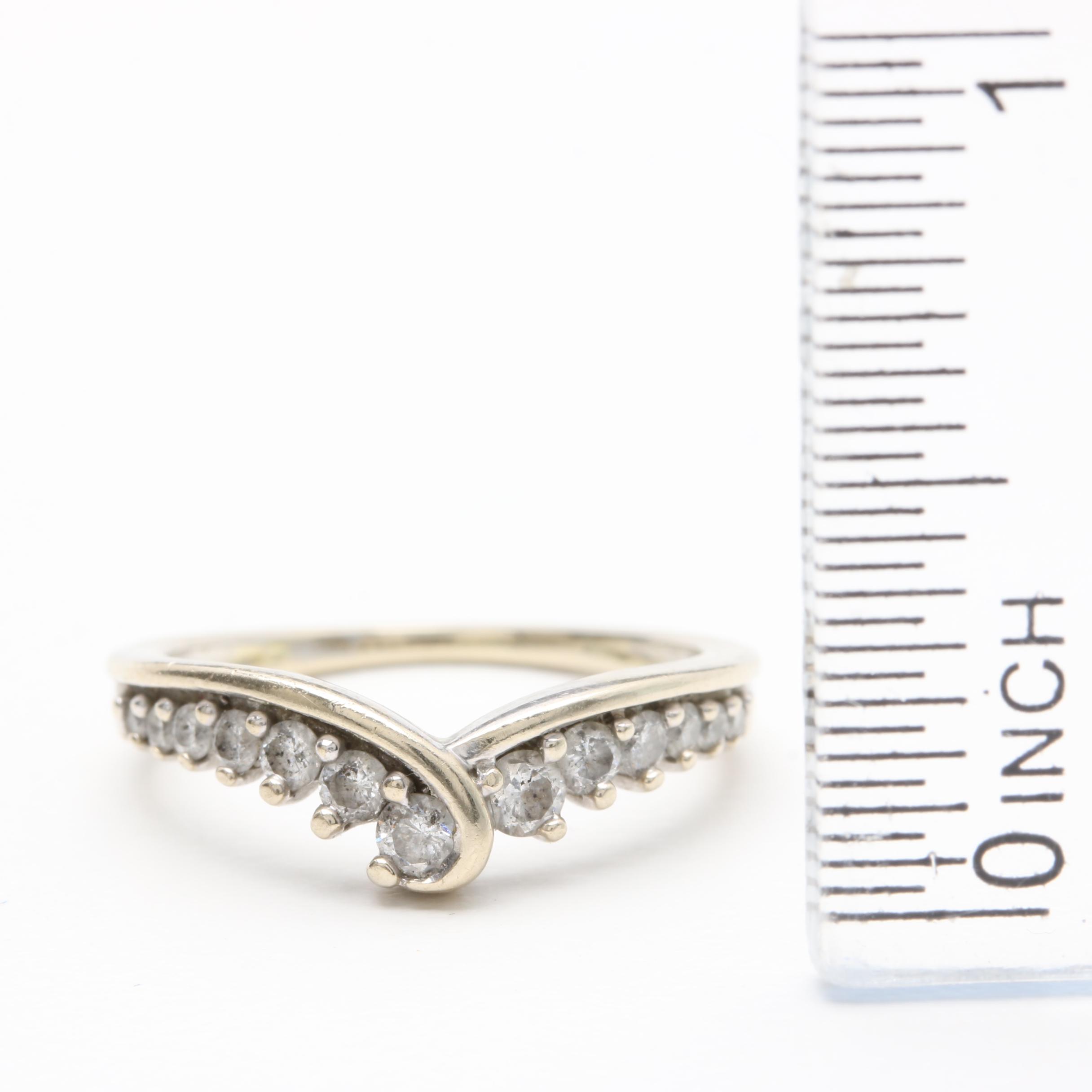 14K Yellow Gold Diamond Ring