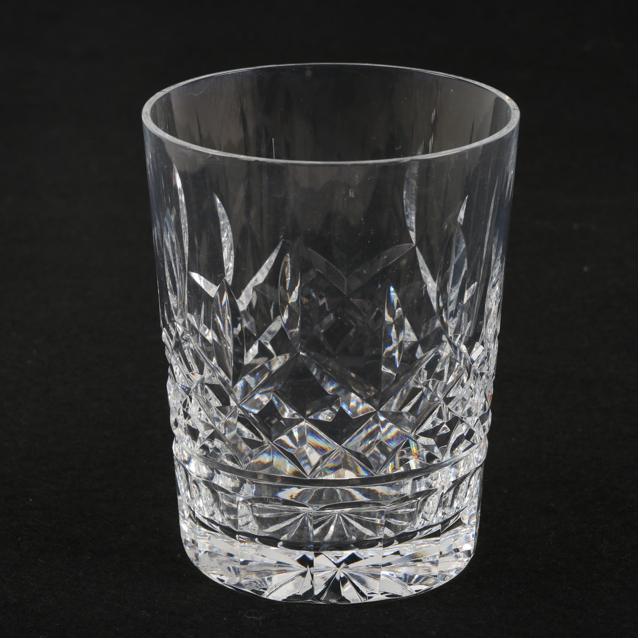 Waterford Crystal "Lismore" Double Old Fashioned Glasses