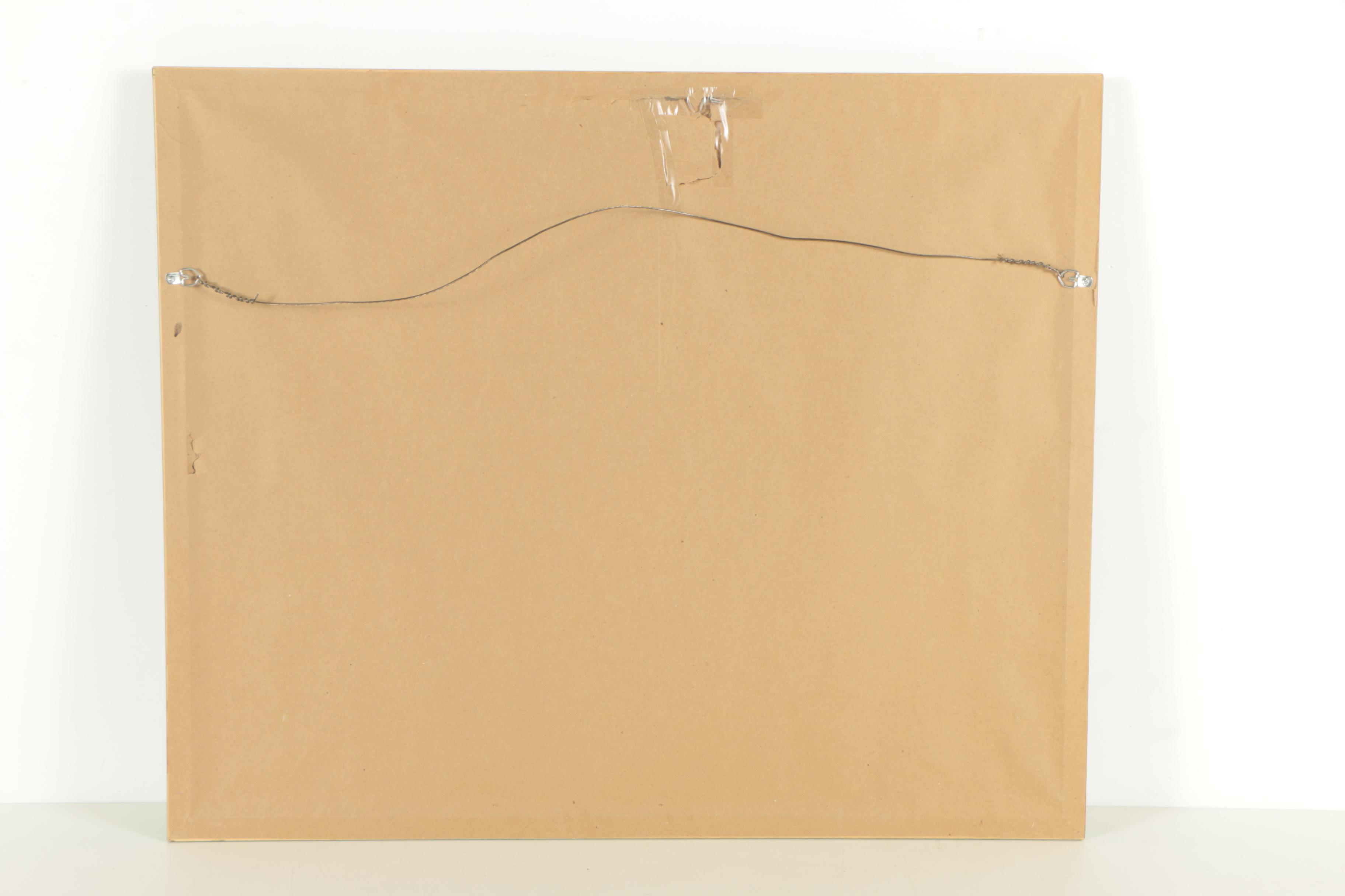 François Batet Color Lithograph "Un Apres Midi au Champs de Courses"