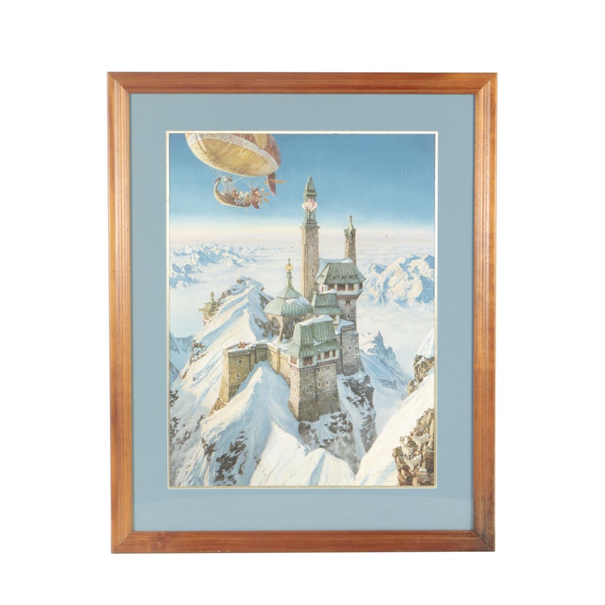 James Gurney Limited Edition Offset Lithograph "Palace in the Clouds"