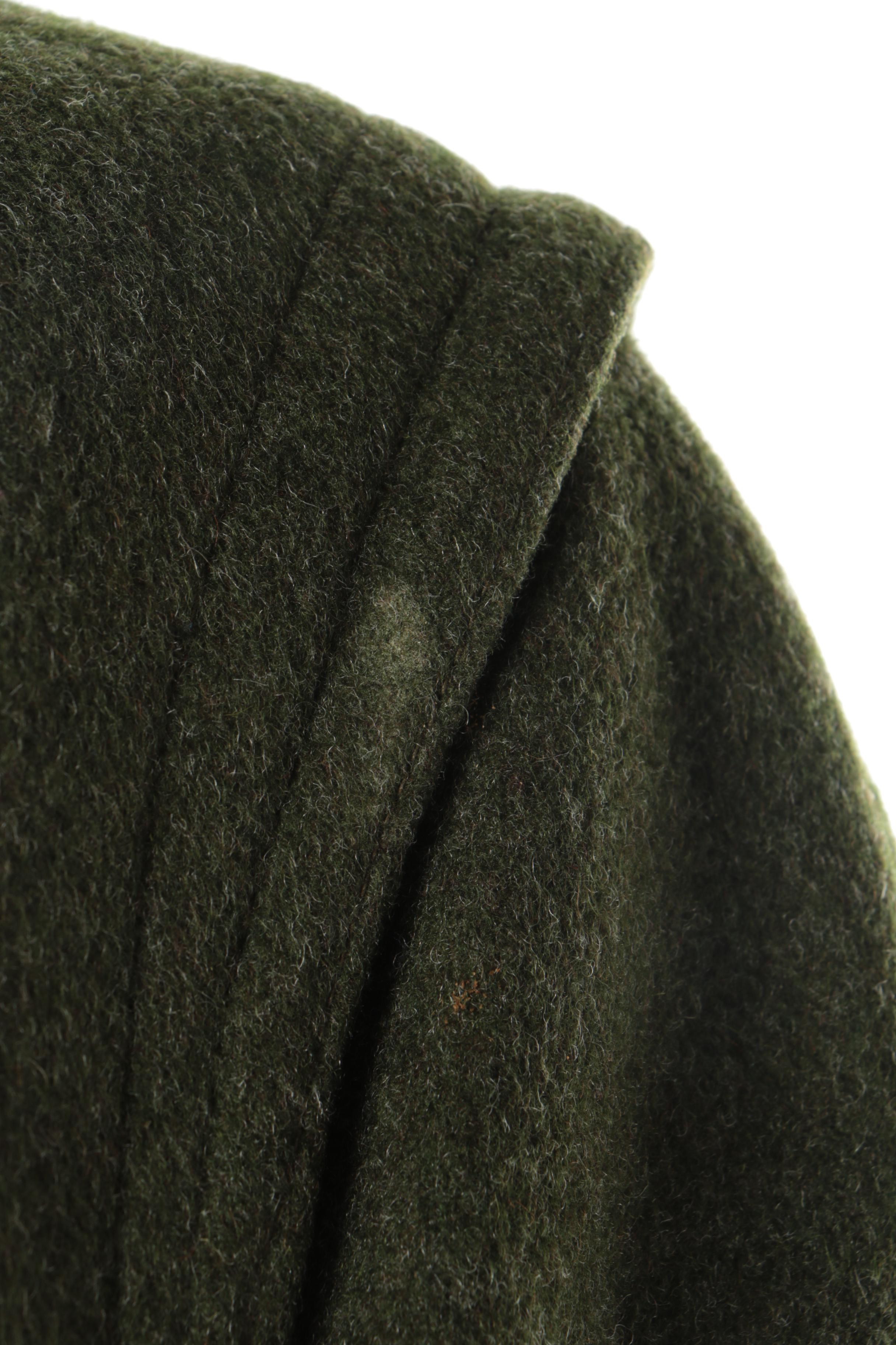 Women's Vintage Burberrys Green Wool Coat