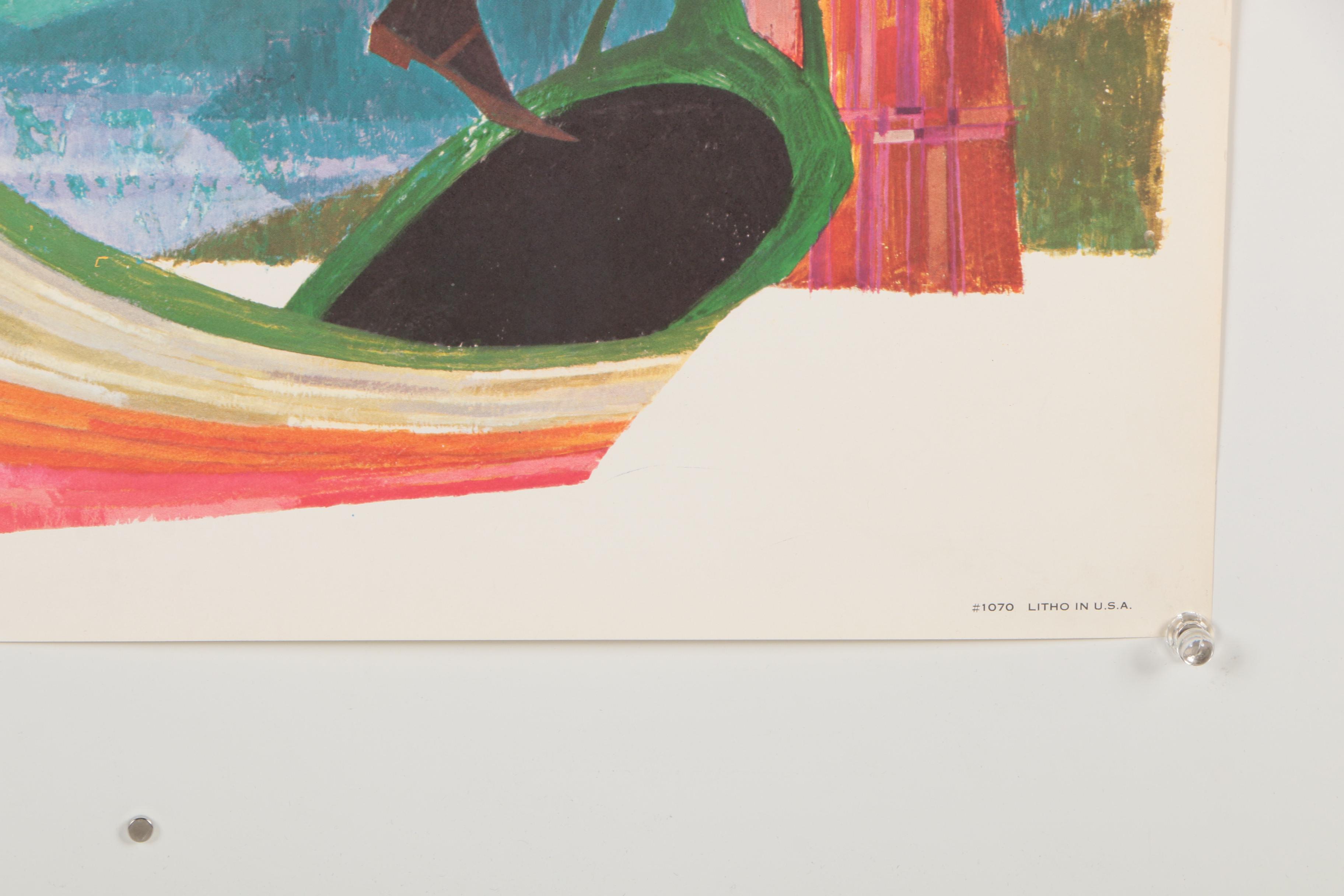 Offset Lithograph Travel Poster after David Klein for TWA "Europe"