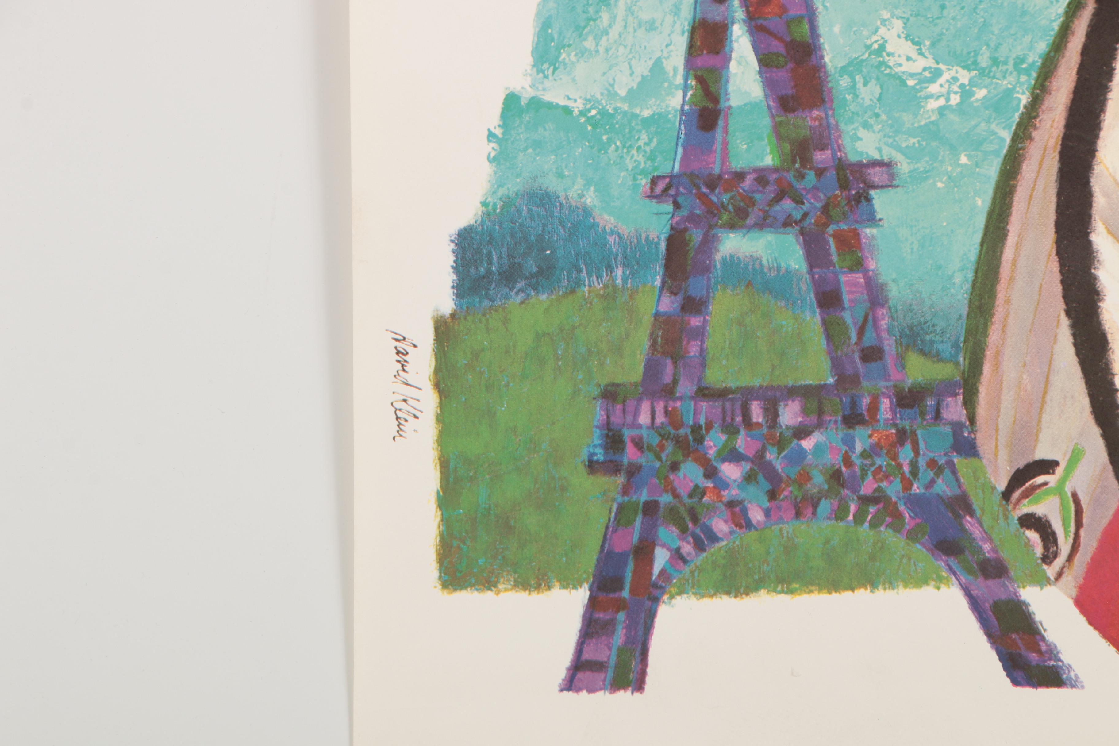 Offset Lithograph Travel Poster after David Klein for TWA "Europe"