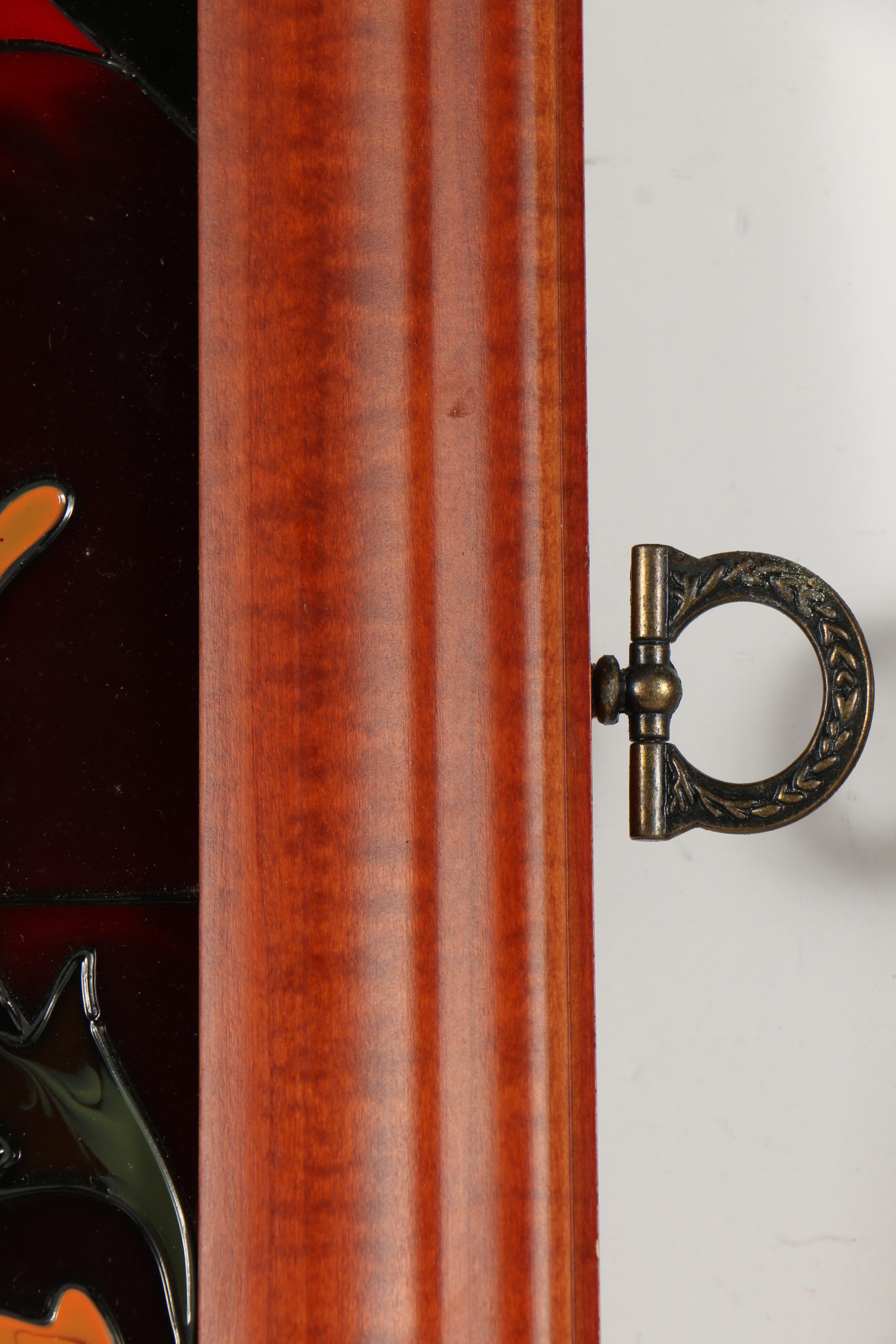 Pair of Hand Painted Glass Panels from Joan Baker Designs