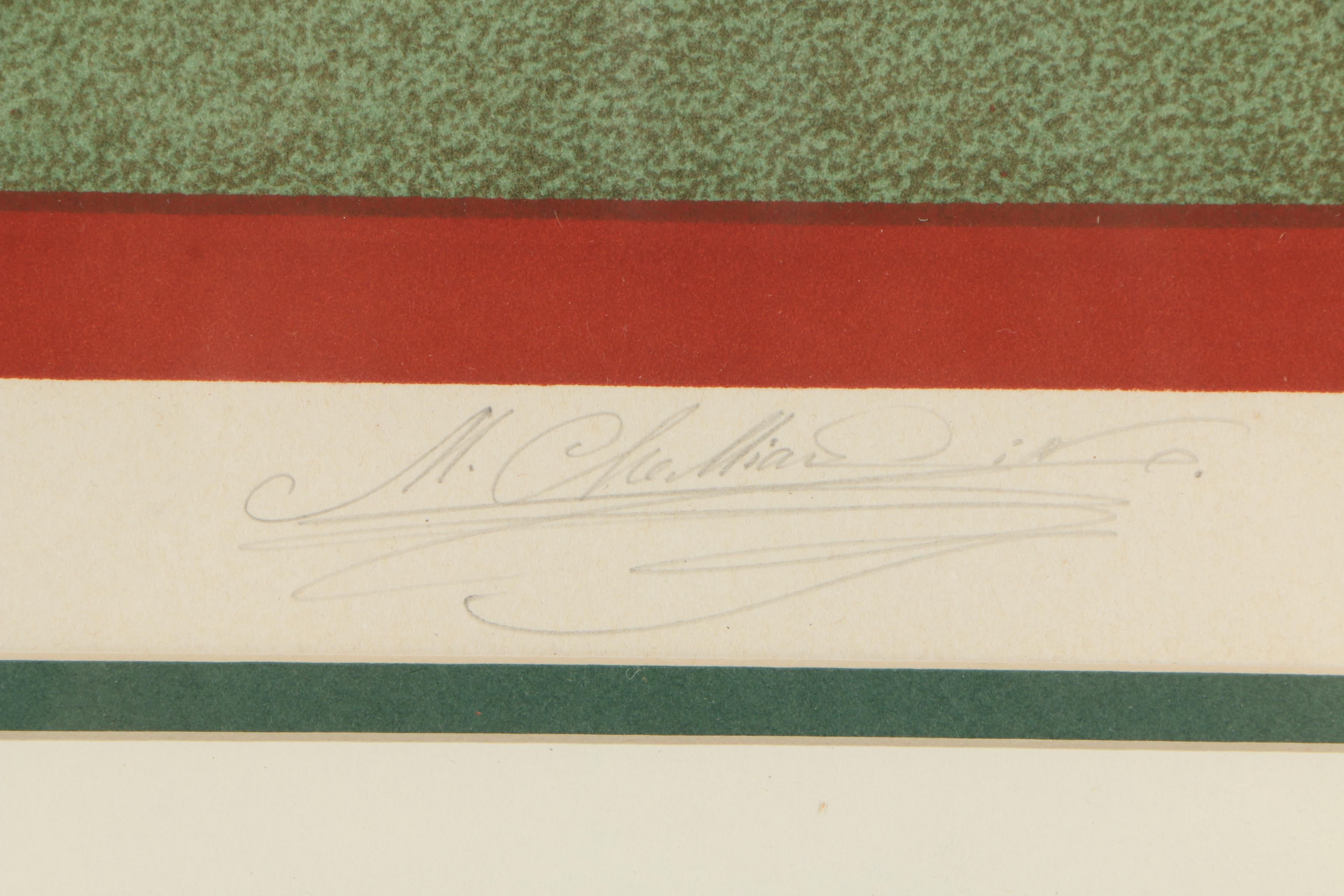 Mihail Chemiakin Lithograph "Carnival of Saint Petersburg"