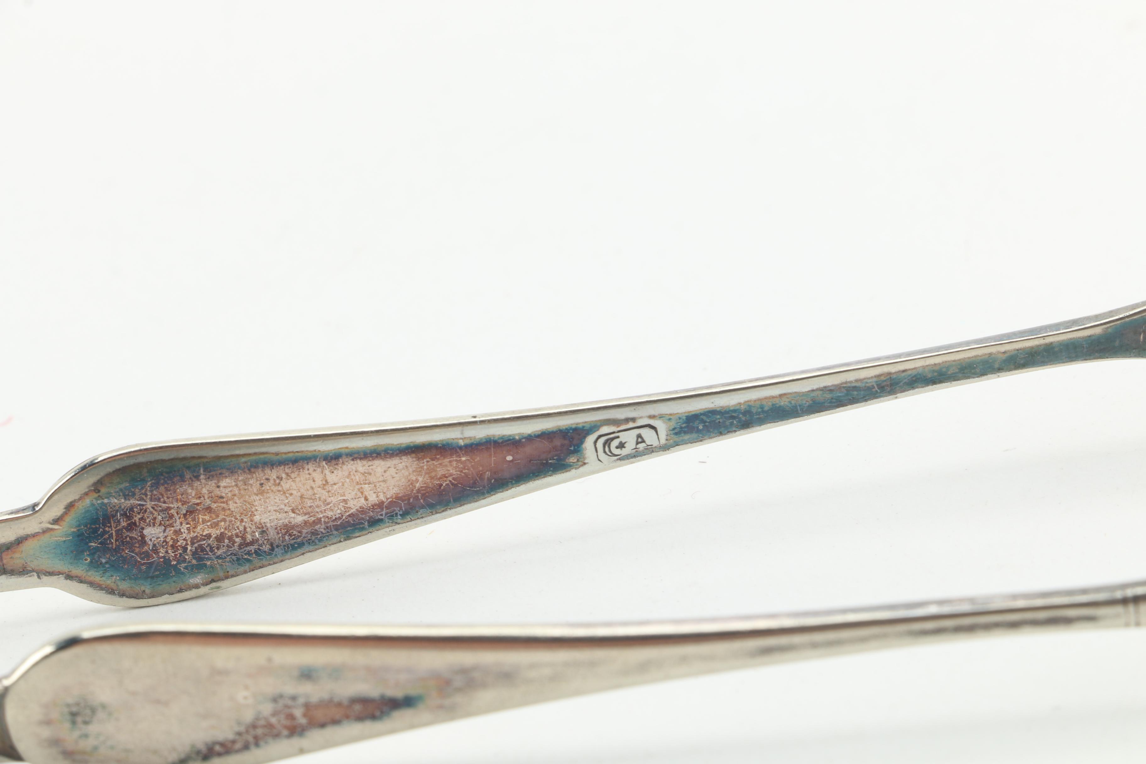 Birmingham Silver Co. Tray with Other Silver Plate Tableware and Miniature Bible