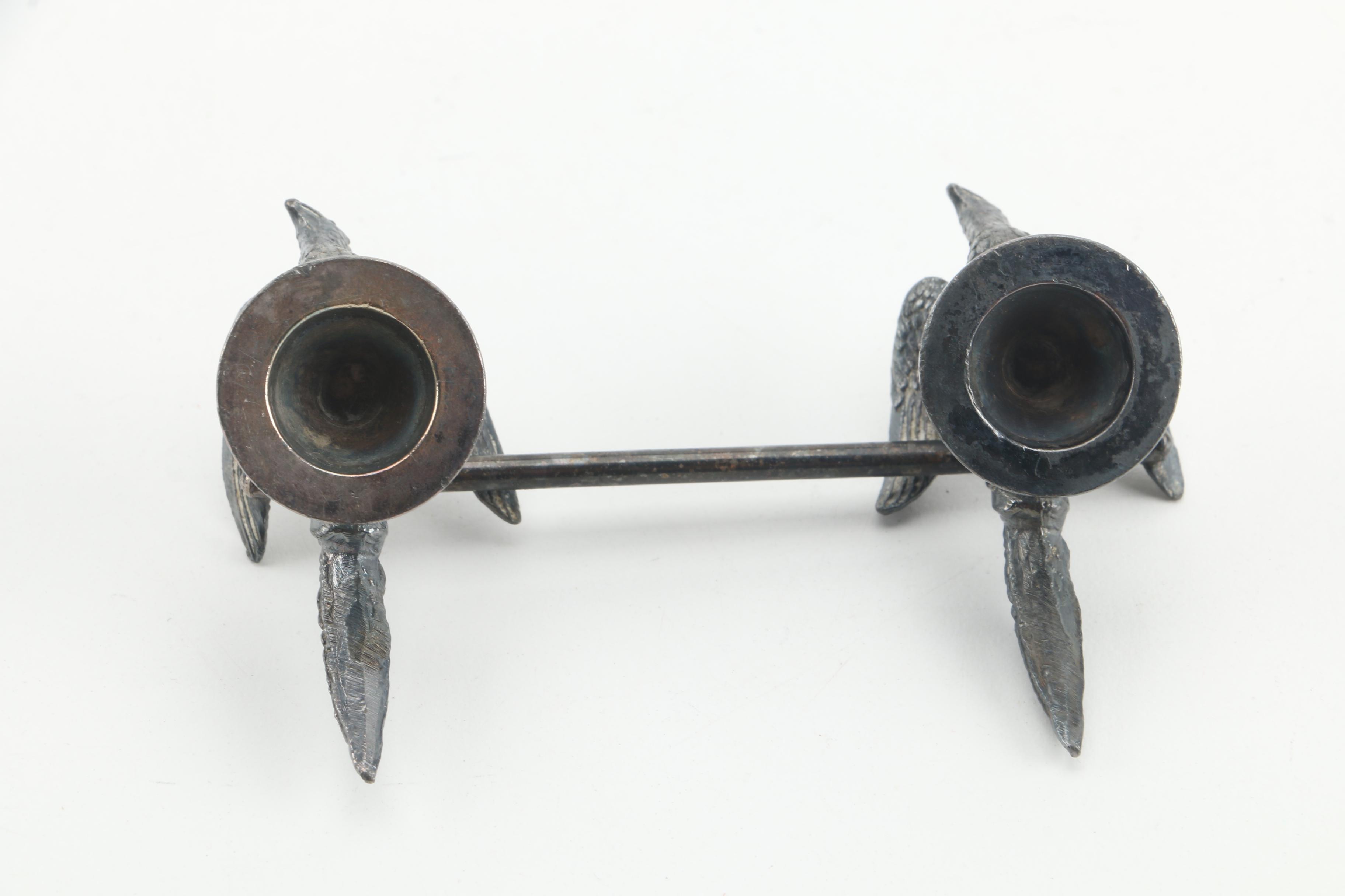 Birmingham Silver Co. Tray with Other Silver Plate Tableware and Miniature Bible