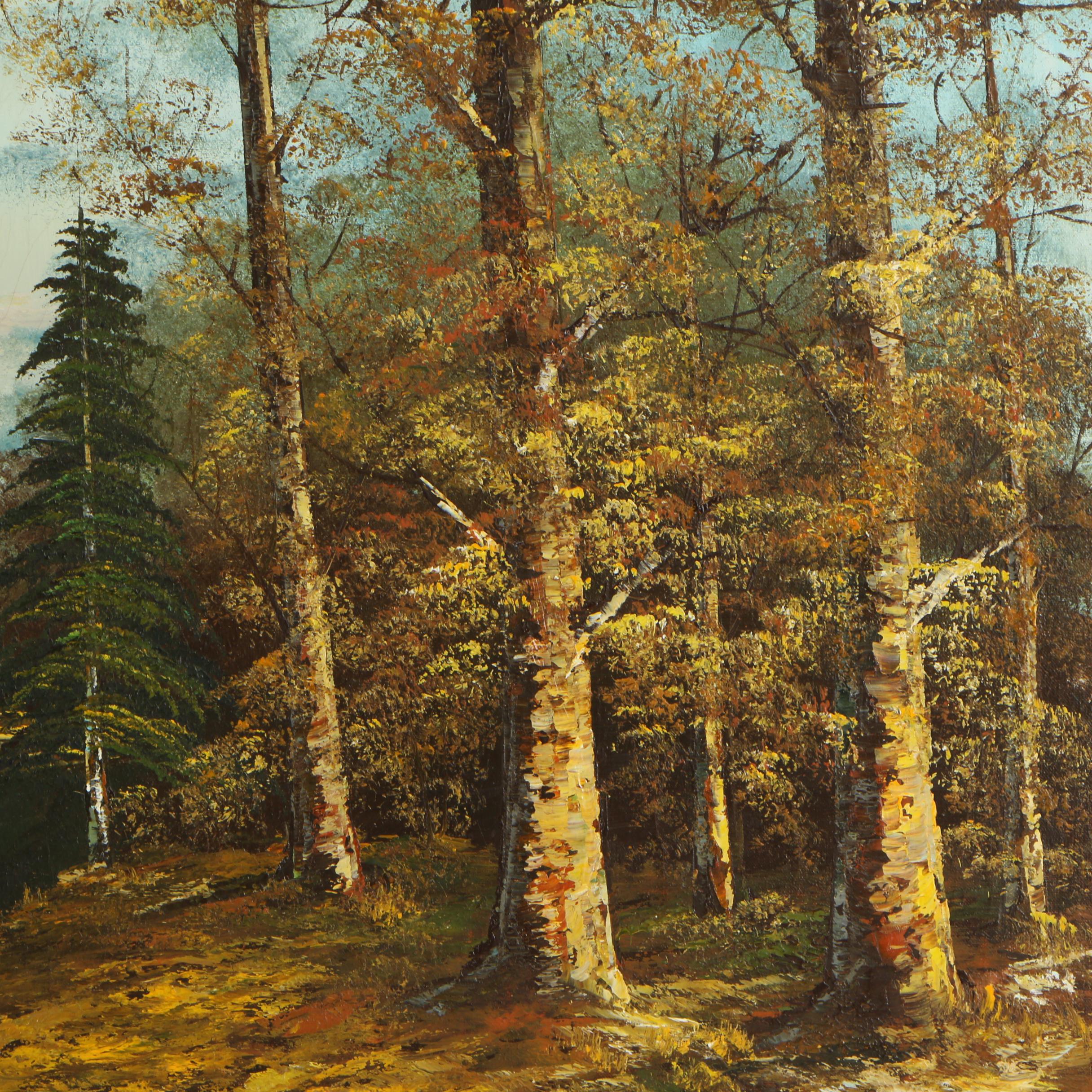 20th Century A. Young Oil Painting of a Landscape