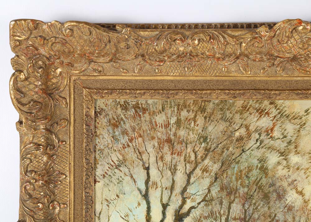 Antique William Hendricks Oil on Canvas Painting