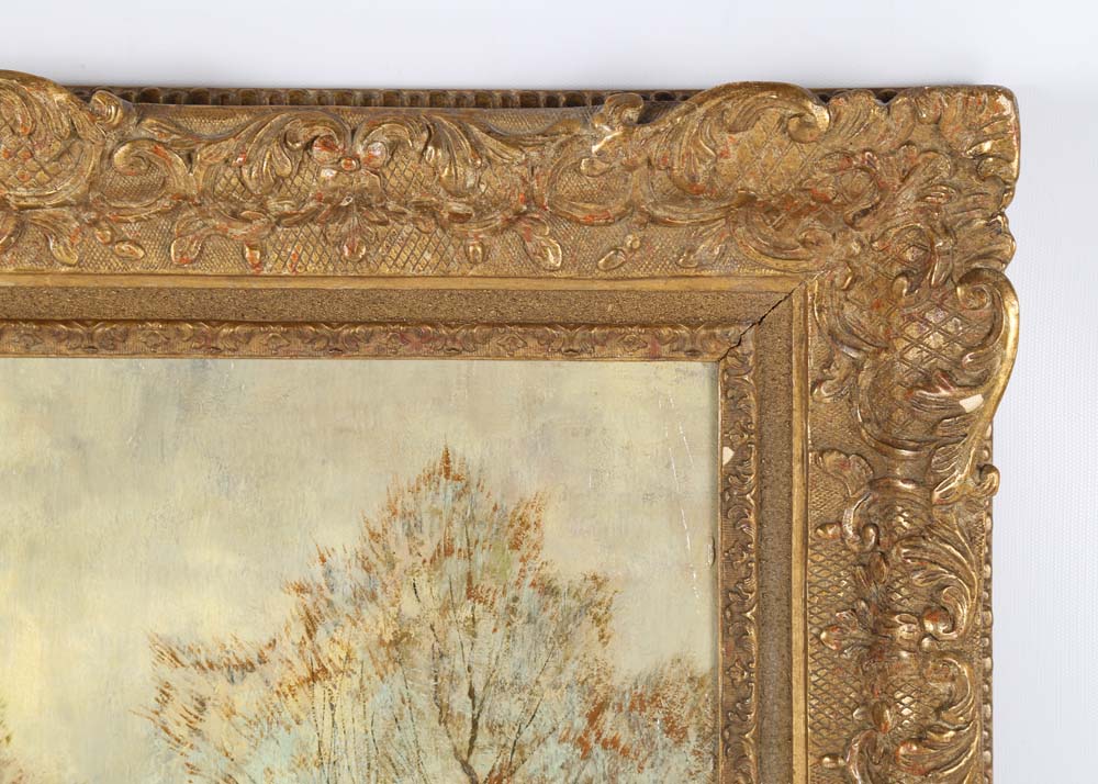 Antique William Hendricks Oil on Canvas Painting