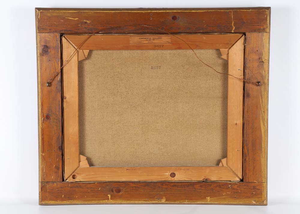 Antique William Hendricks Oil on Canvas Painting