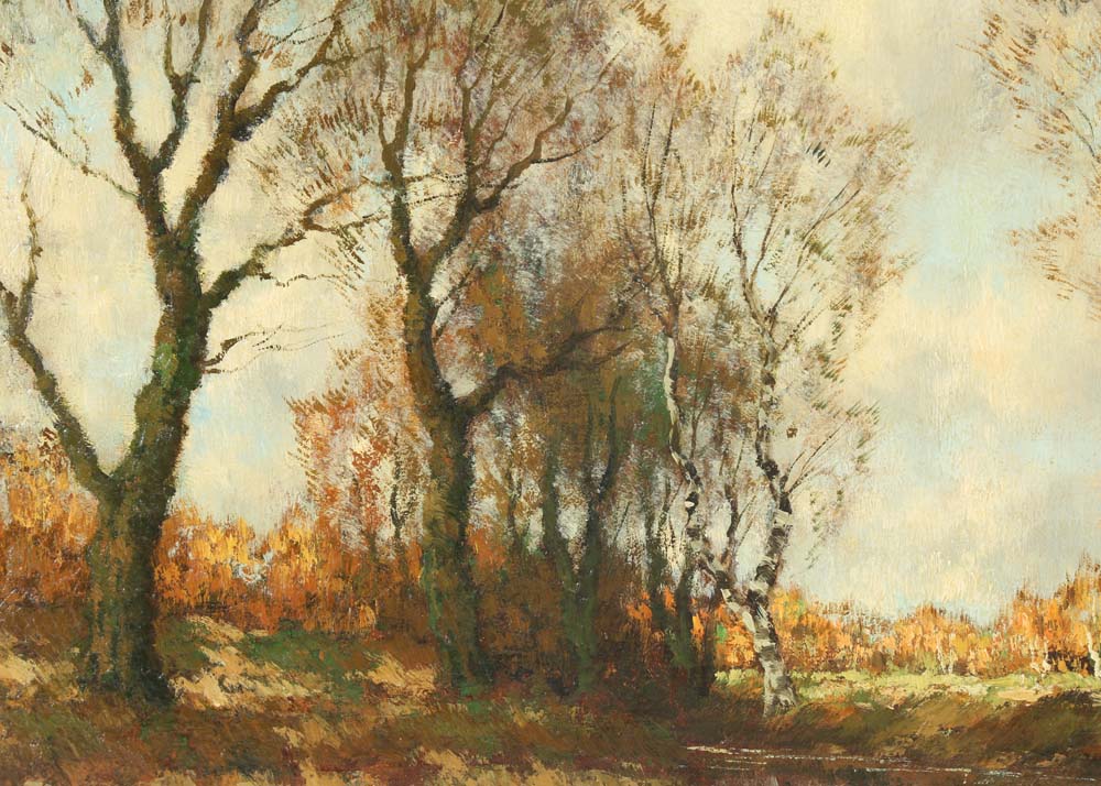 Antique William Hendricks Oil on Canvas Painting