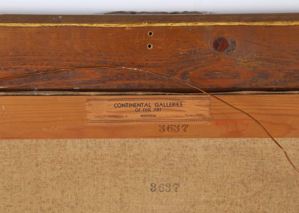 Antique William Hendricks Oil on Canvas Painting