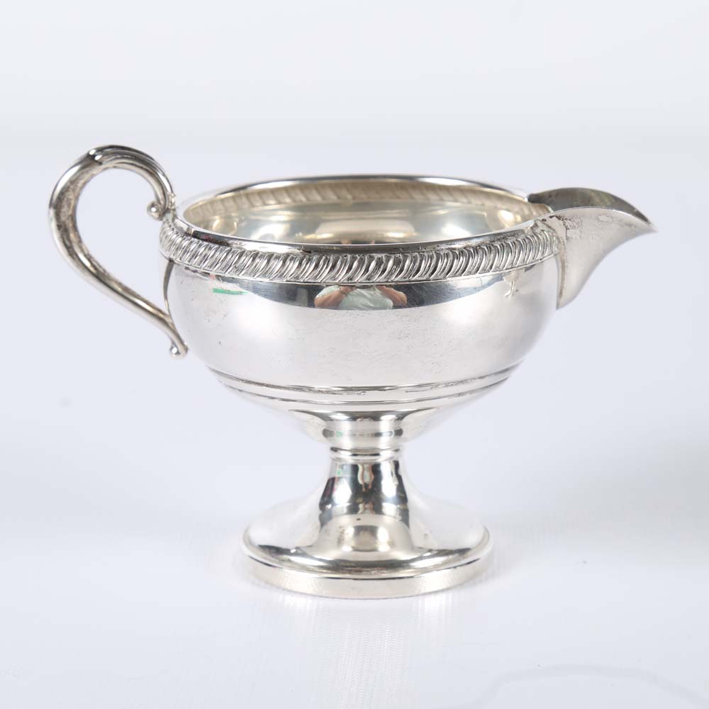 Fisher Silversmiths Inc. Weighted Sterling Silver Sugar and Creamer Set