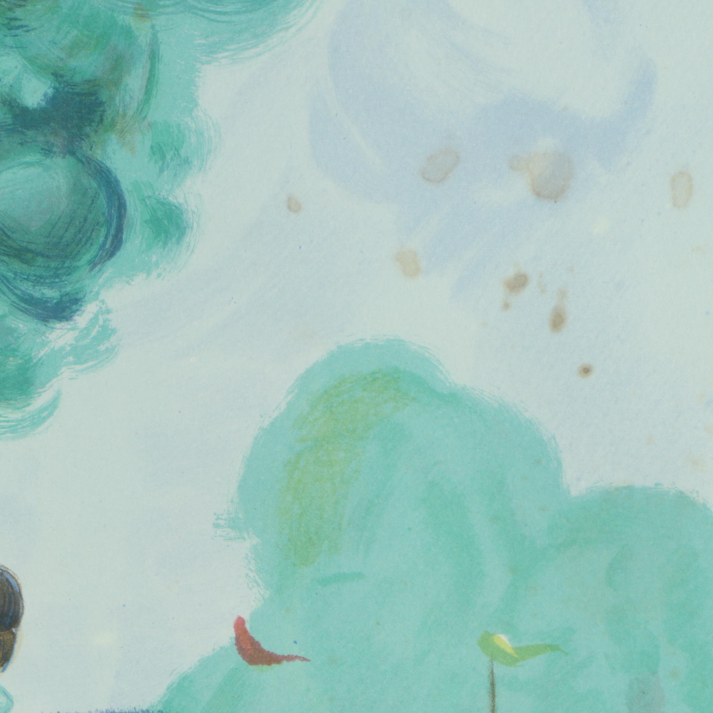 Francois Batet Limited Edition Color Lithograph "Paddock"