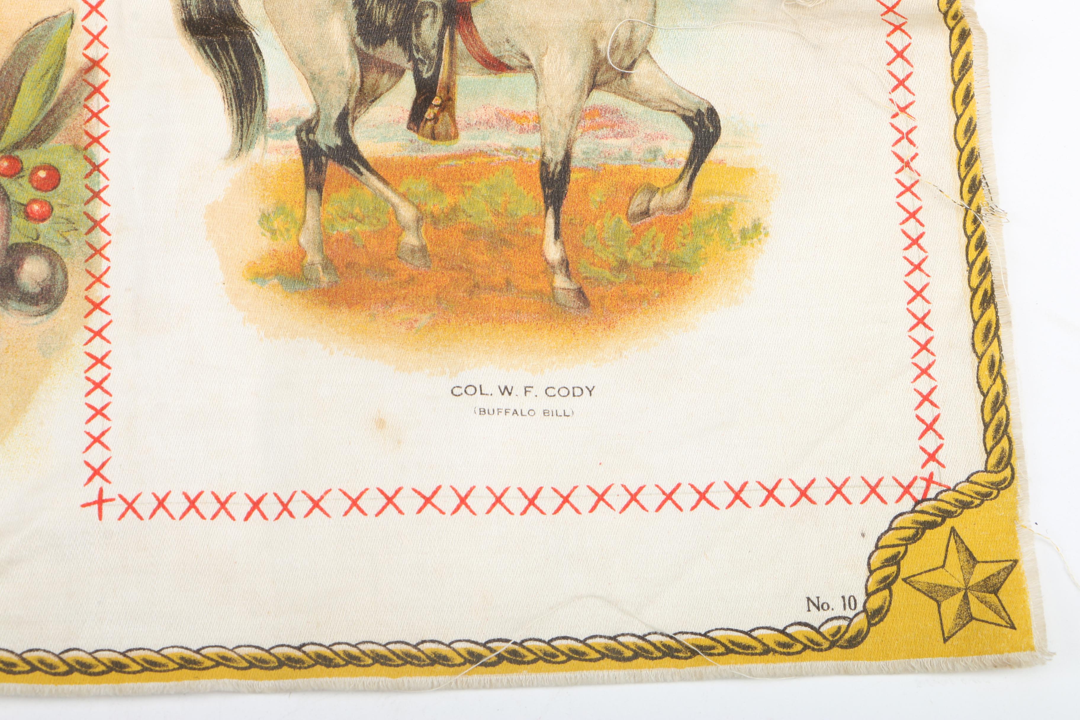 Circa 1912 Helmar "Generals" Tobacco Silk Pillow Top