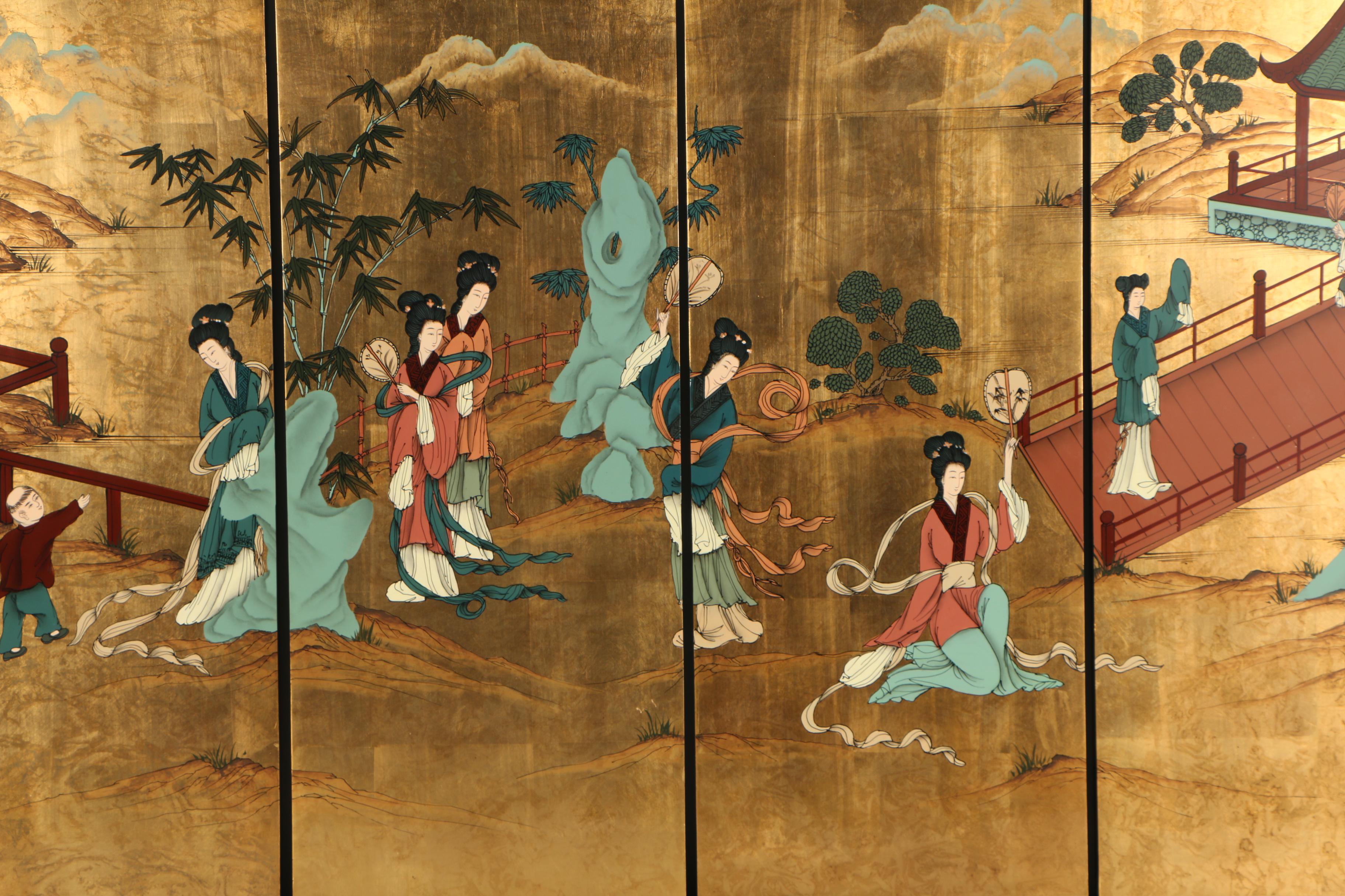 Chinese Lacquered Decorative Panels