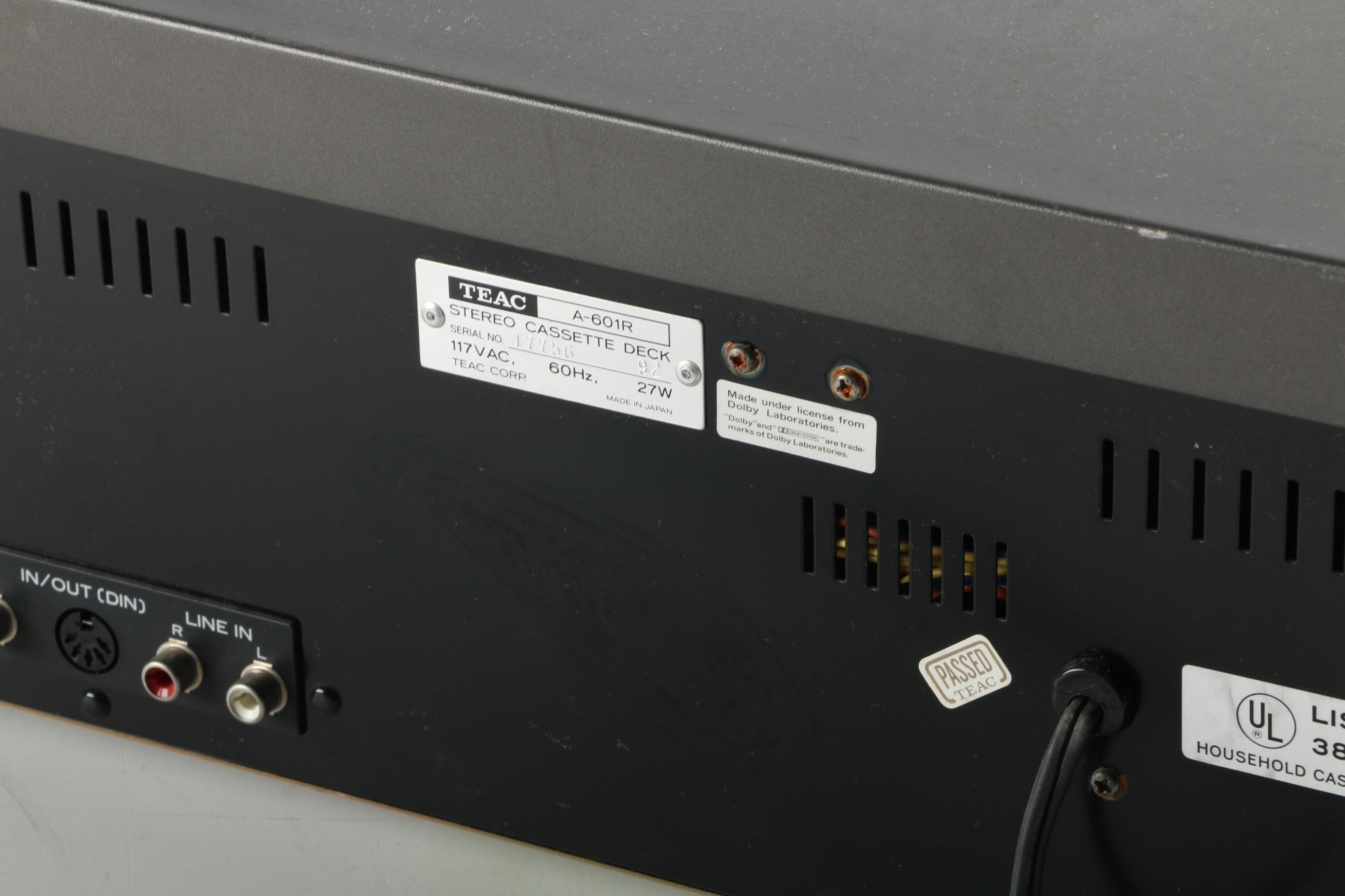 Vintage TEAC A-601R Stereo Cassette Deck