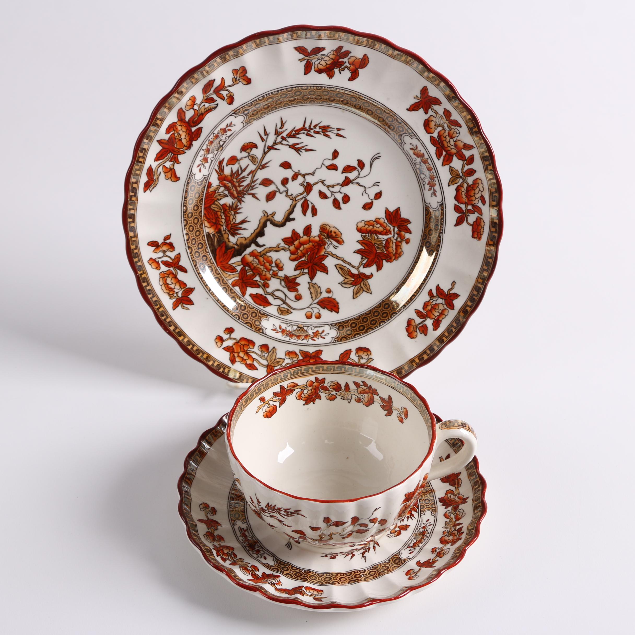 Vintage Copeland Spode "India Tree"and Hammersley "Queen Ann" Tableware