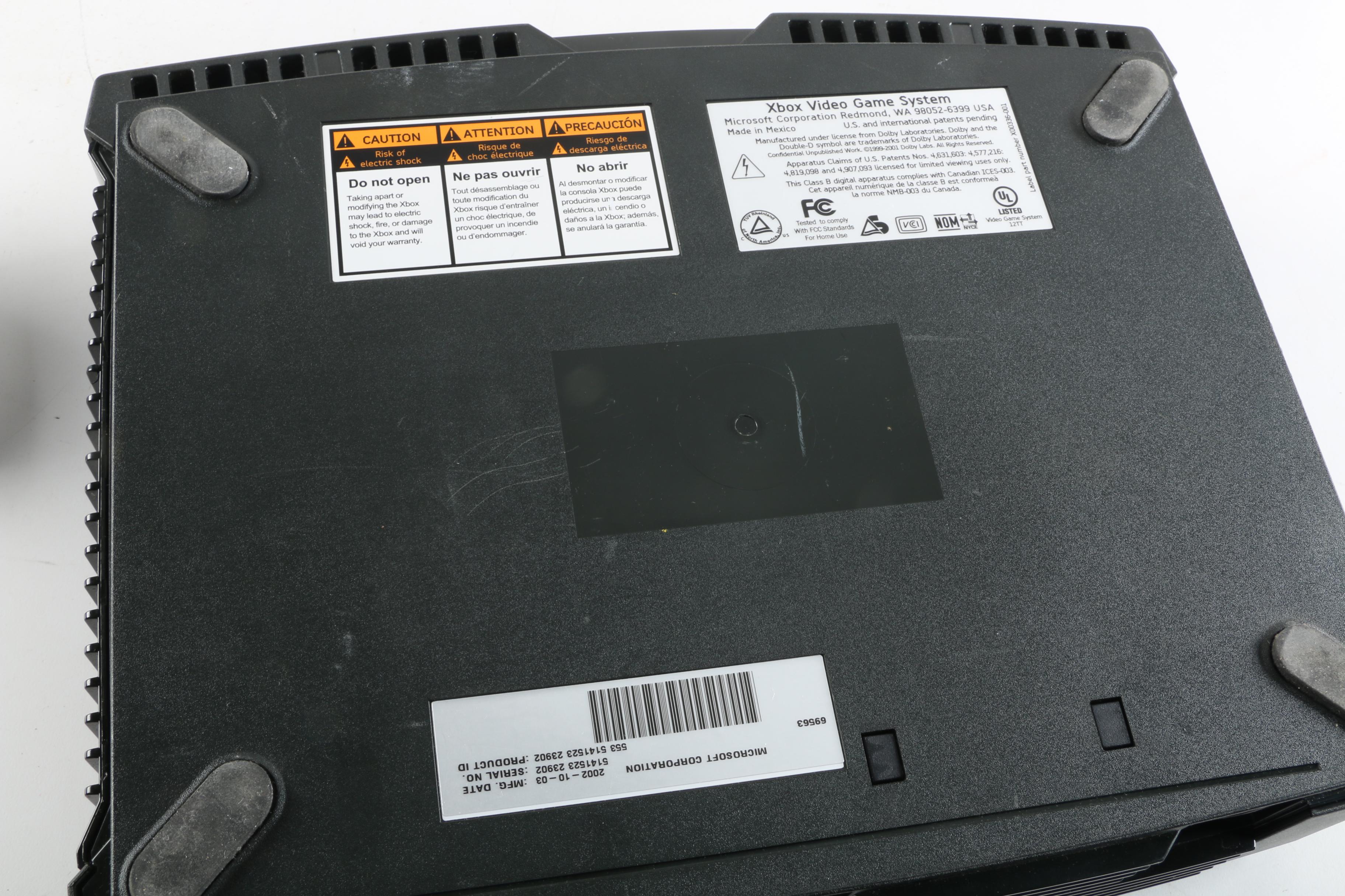 Microsoft Original Xbox with Games and GameStop Controller