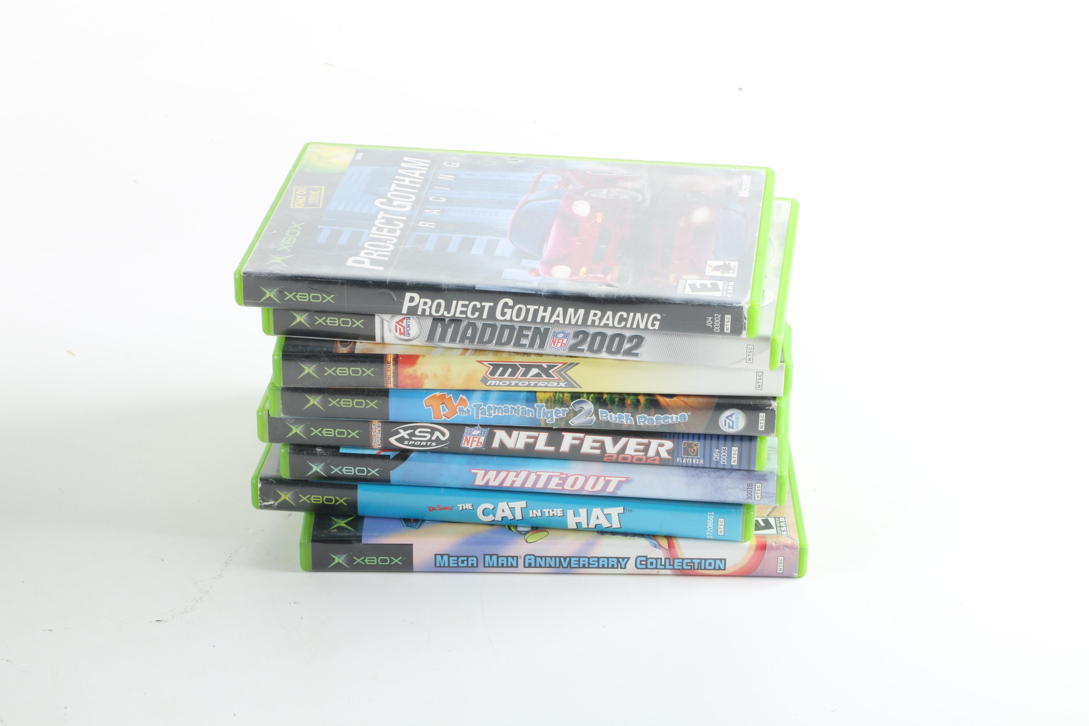 Microsoft Original Xbox with Games and GameStop Controller