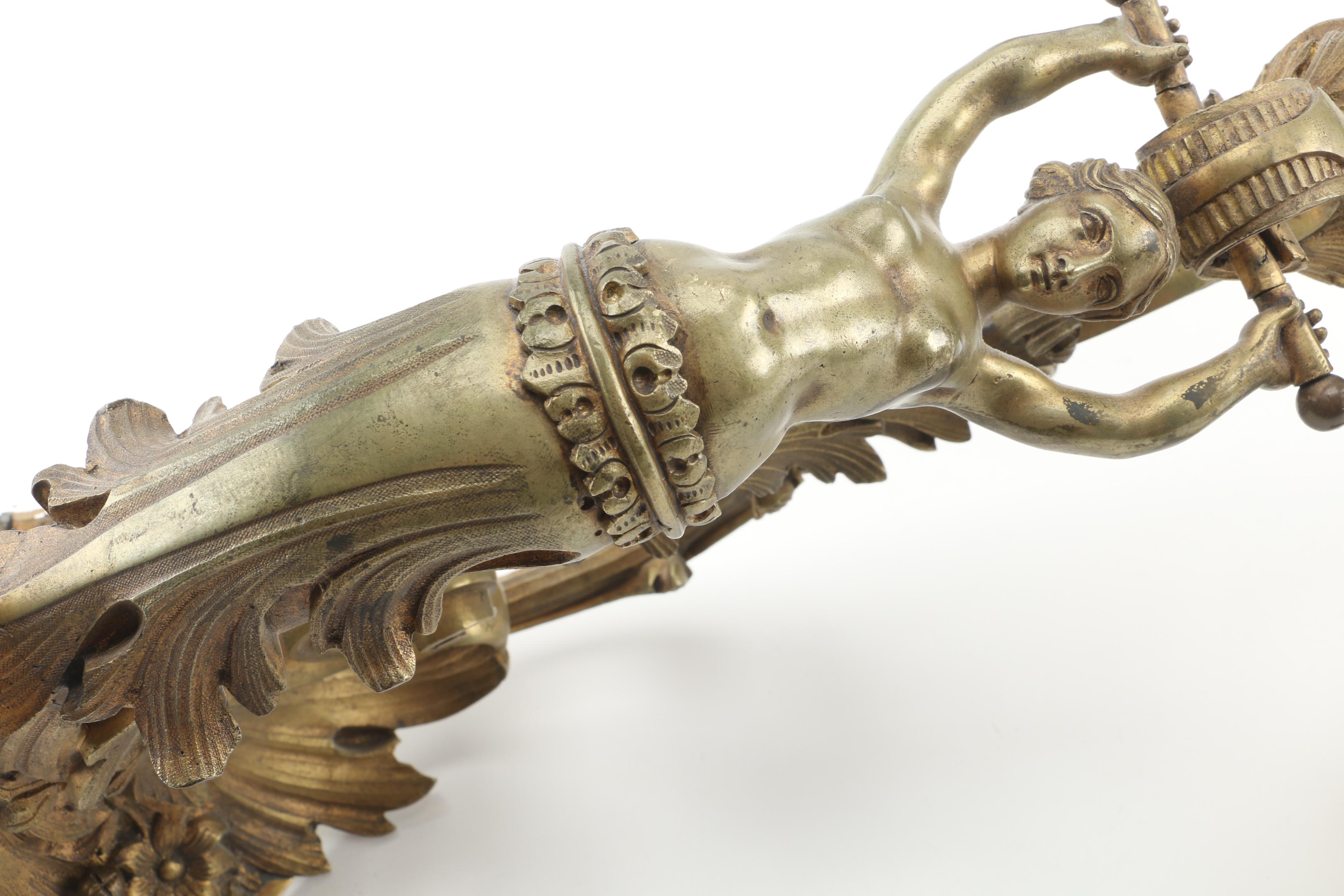 Vintage Caryatid Electric Wall Sconce