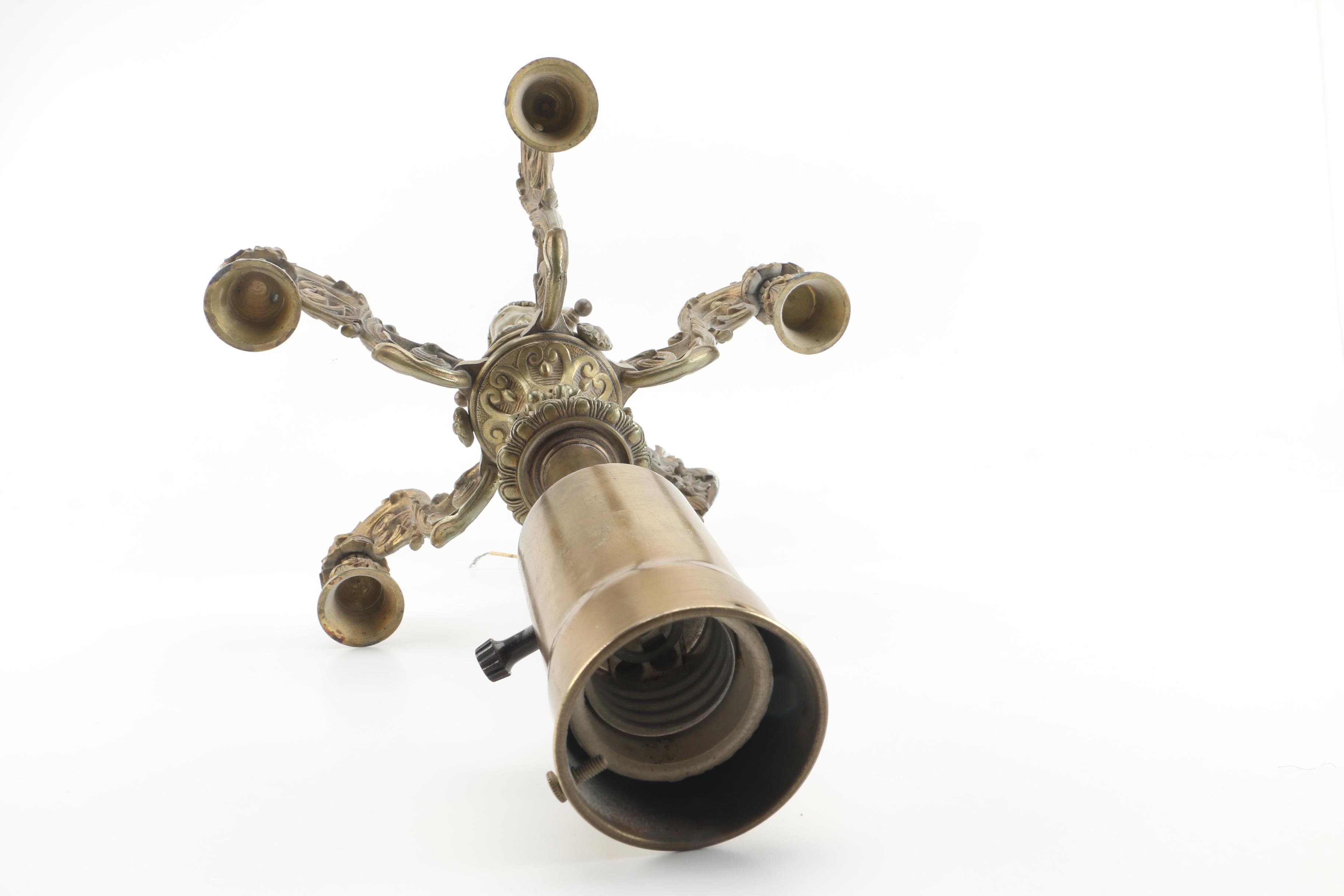 Vintage Caryatid Electric Wall Sconce