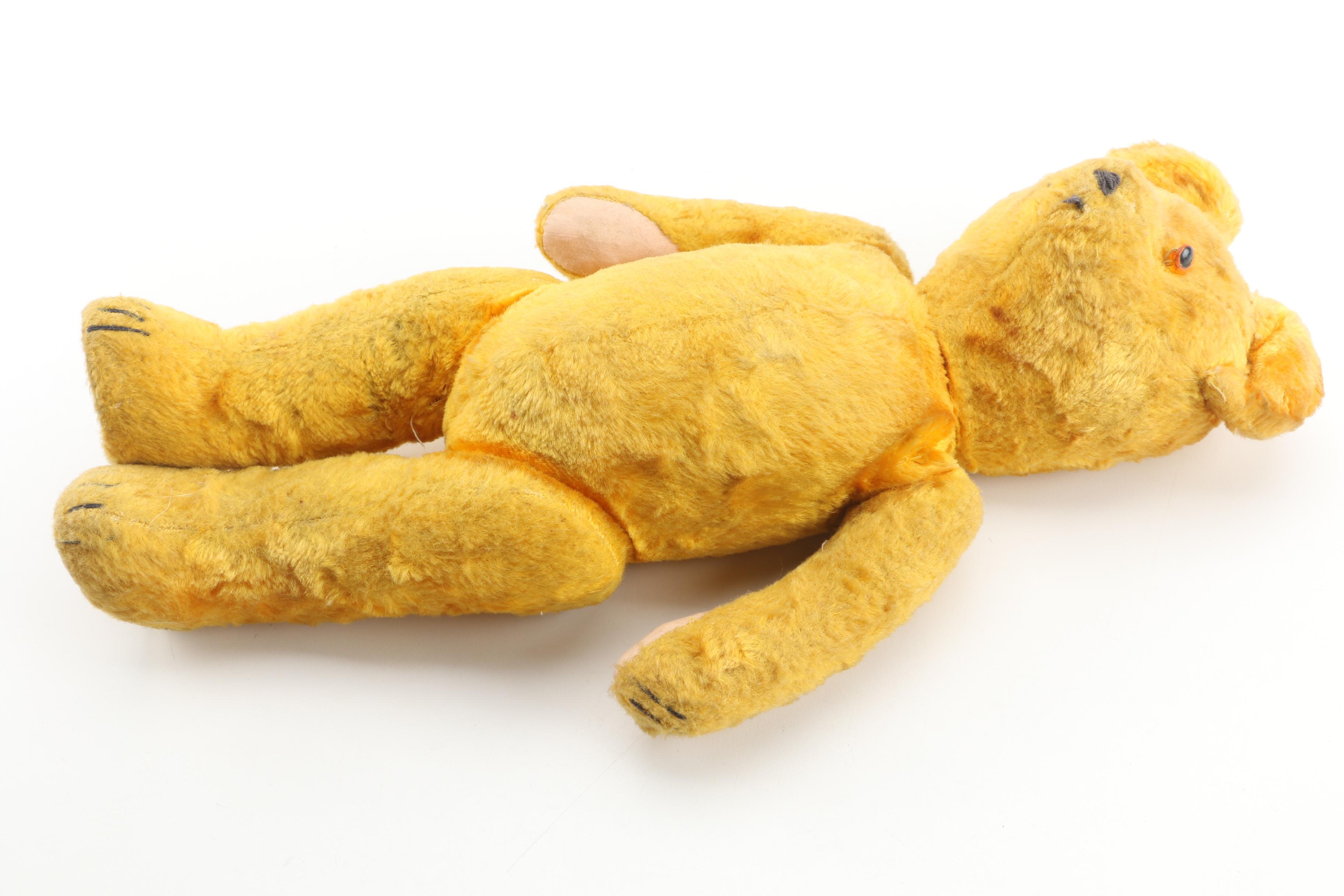 Circa 1950s Musical Teddy Bear