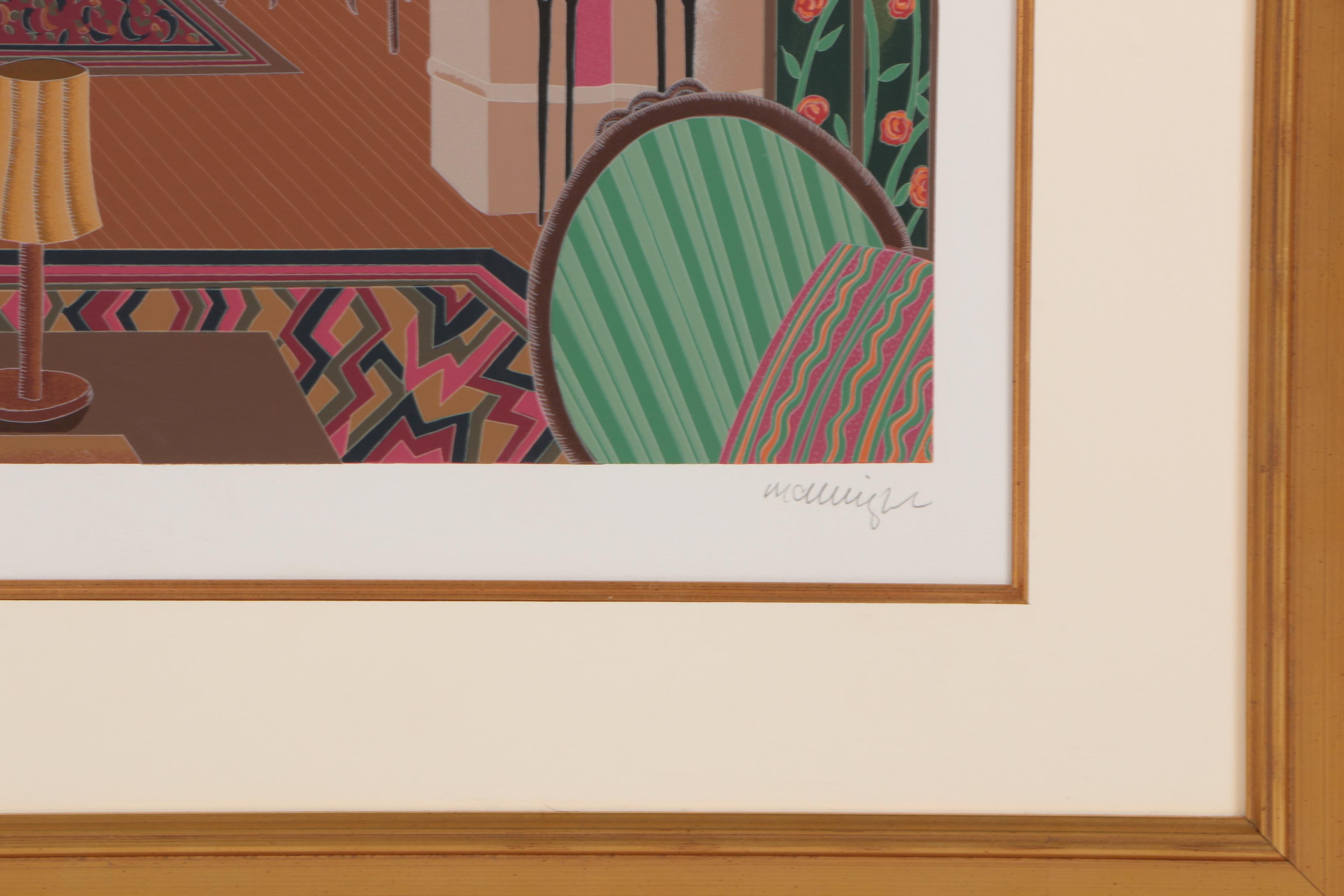 Thomas McKnight Limited Edition Serigraph of Living Room