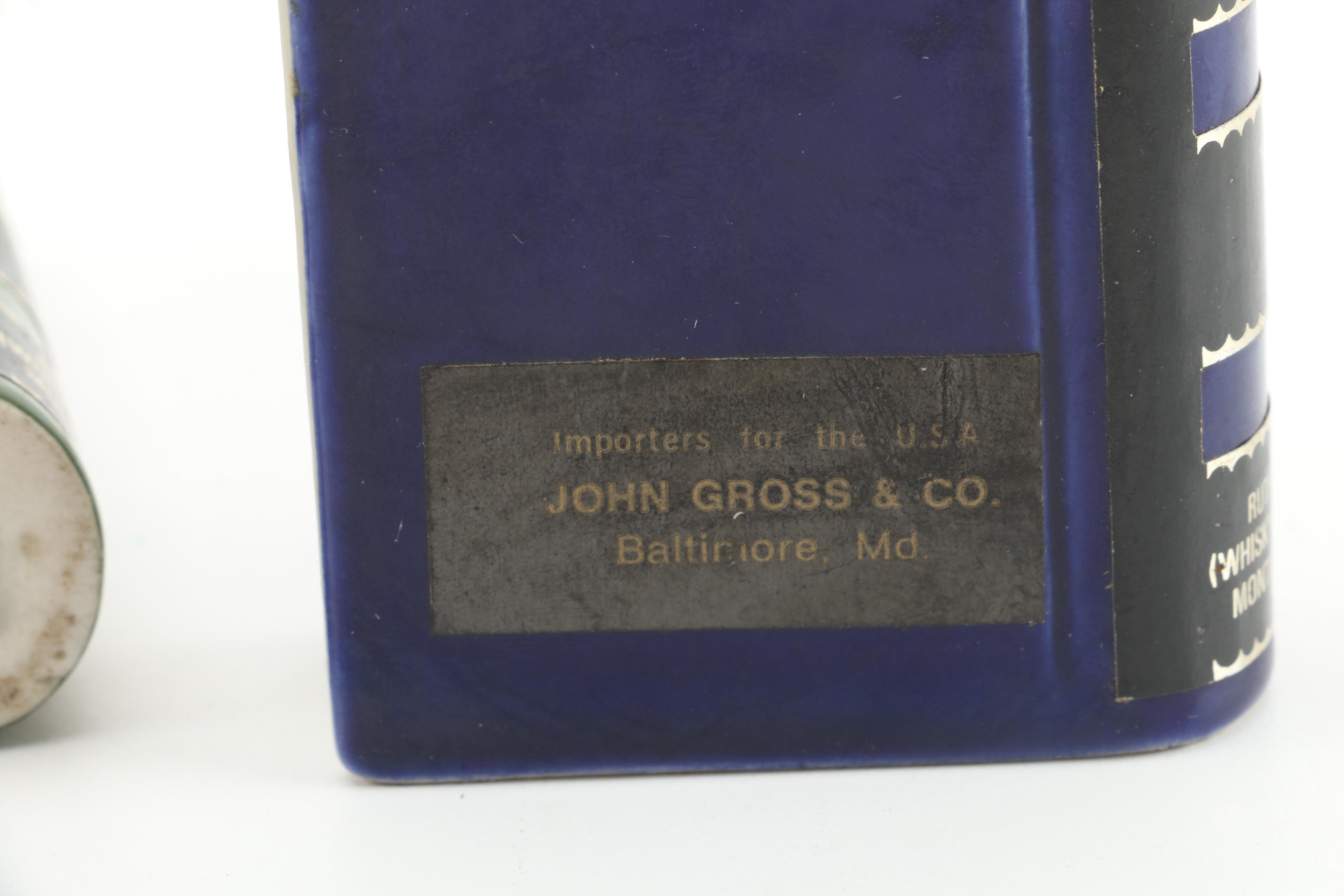 Vintage Rutherfords Book-Themed Scottish Whiskey Decanters